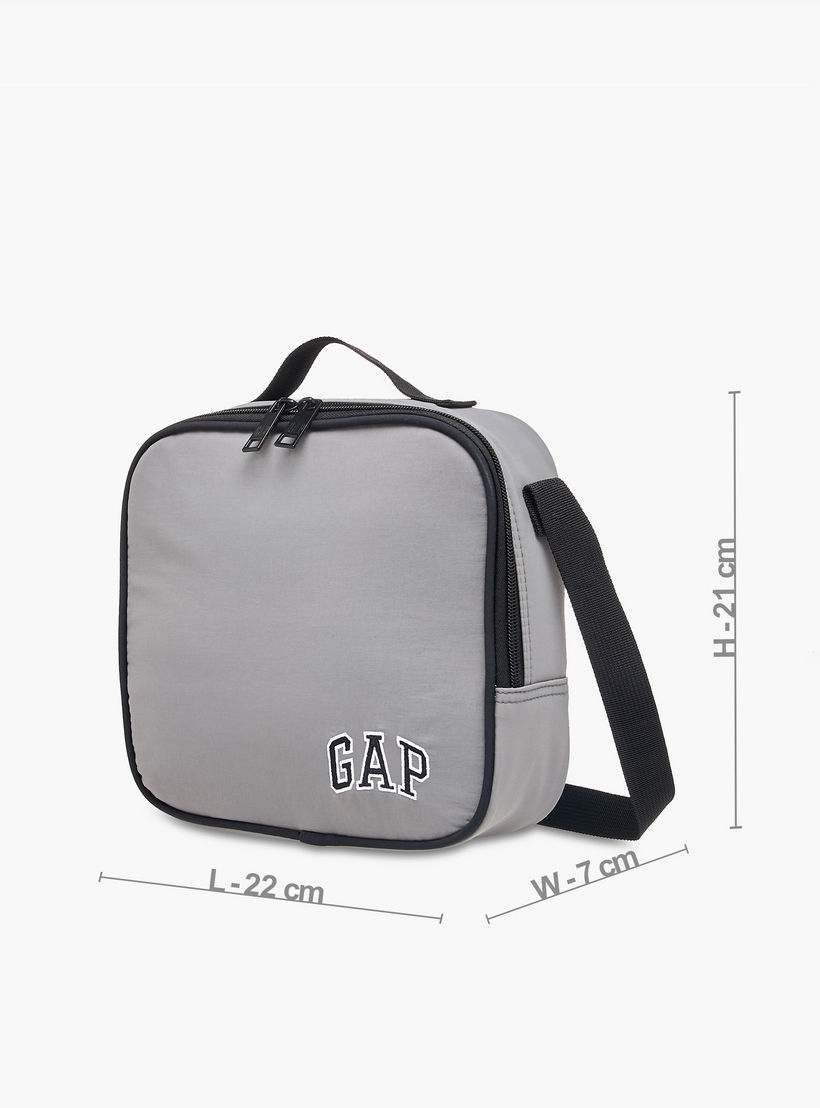 GAP Solid Lunch Bag with Adjustable Strap and Zip Closure-school-lunchessentials-lunchbags-image-2
