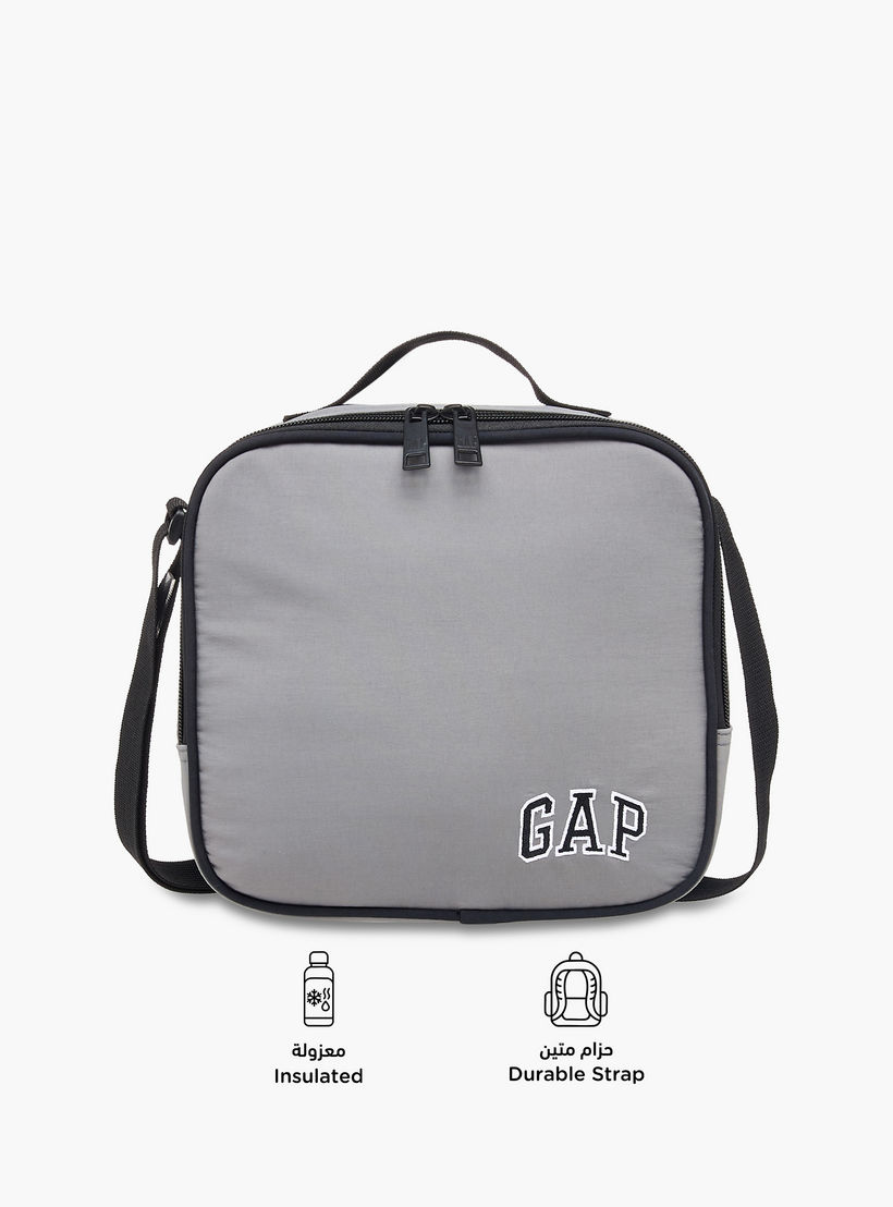 GAP Solid Lunch Bag with Adjustable Strap and Zip Closure-school-lunchessentials-lunchbags-image-4