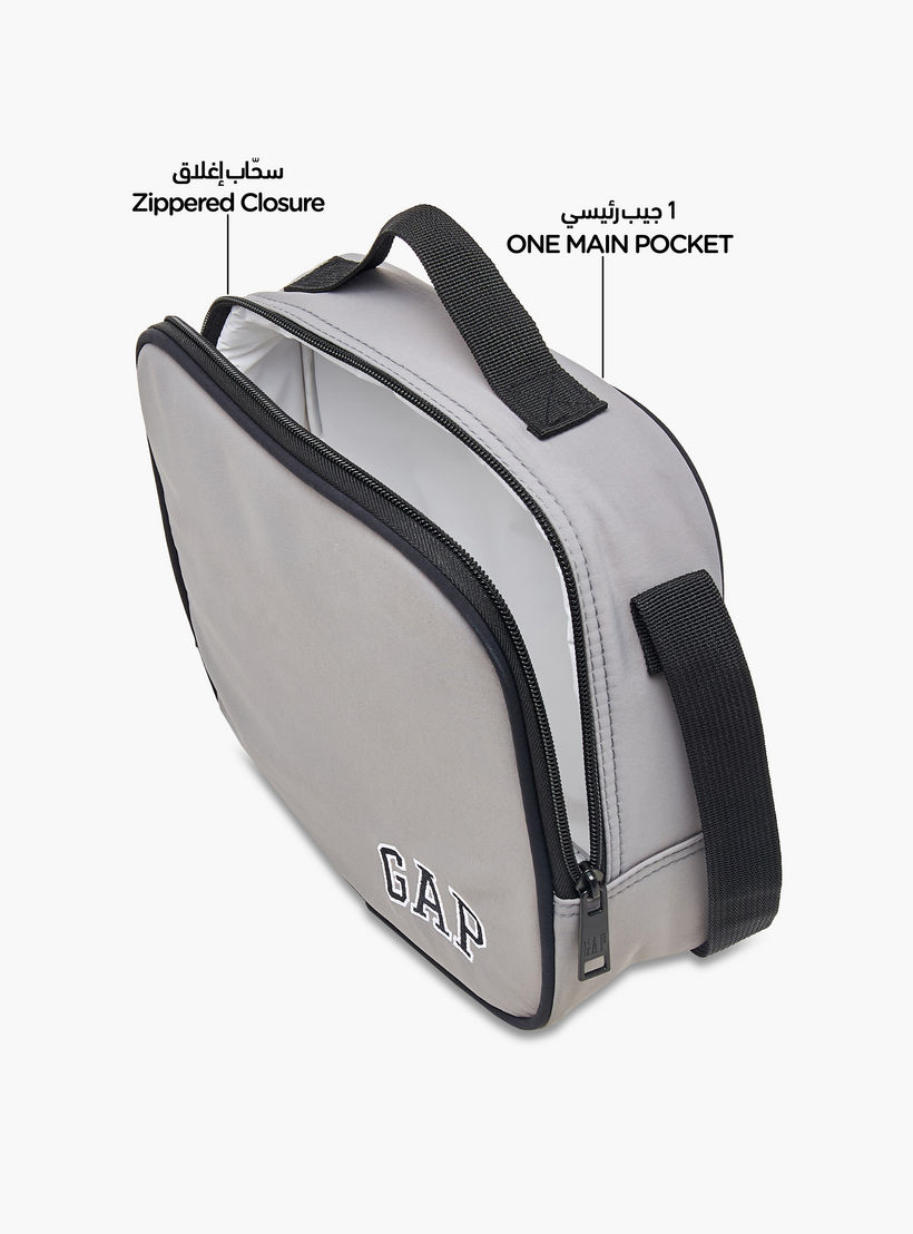 GAP Solid Lunch Bag with Adjustable Strap and Zip Closure-school-lunchessentials-lunchbags-image-6