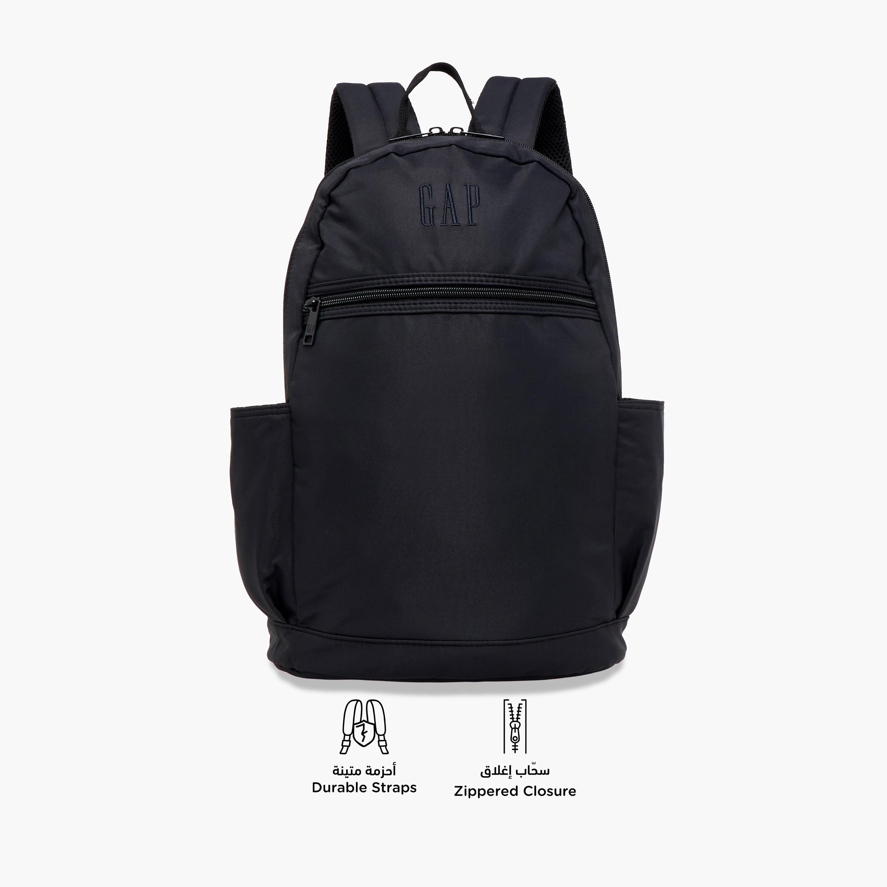 GAP Solid 18-inch Backpack with Adjustable Straps and Zip Closure - 14x30x45 cms-school-bagsandbackpacks-backpacks-image-4