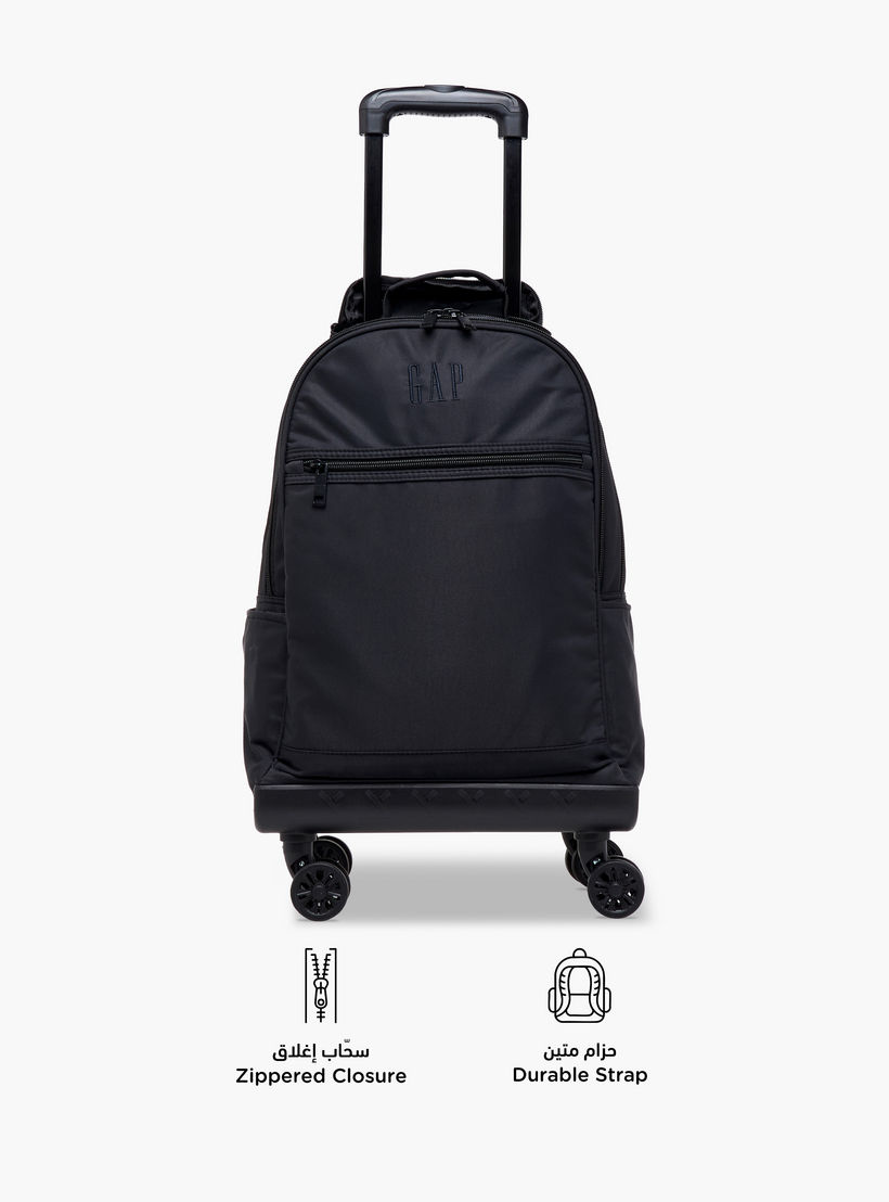 GAP Solid Trolley Bag for Kids 8-13 Years with Front Pocket – 18 inches-school-bagsandbackpacks-trolleybags-image-4