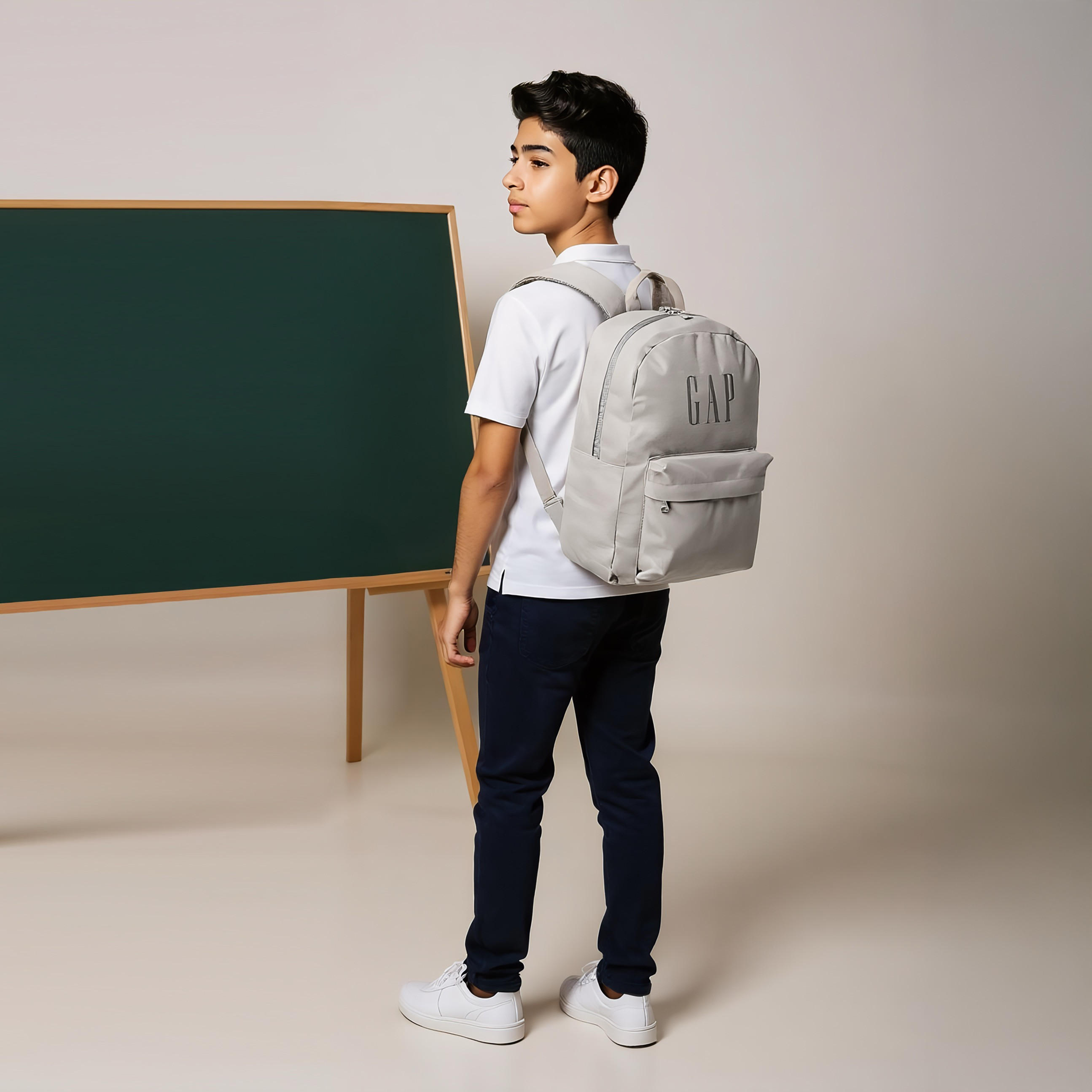 GAP 18-inch Solid Backpack with Adjustable Straps and Zip Closure - 44x31x14 cms-school-bagsandbackpacks-backpacks-image-3