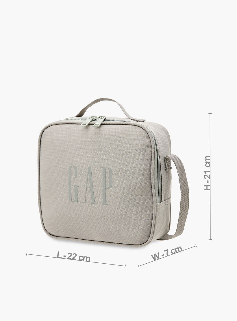 GAP Solid Lunch Bag with Adjustable Strap and Zip Closure-school-lunchessentials-lunchbags-image-2