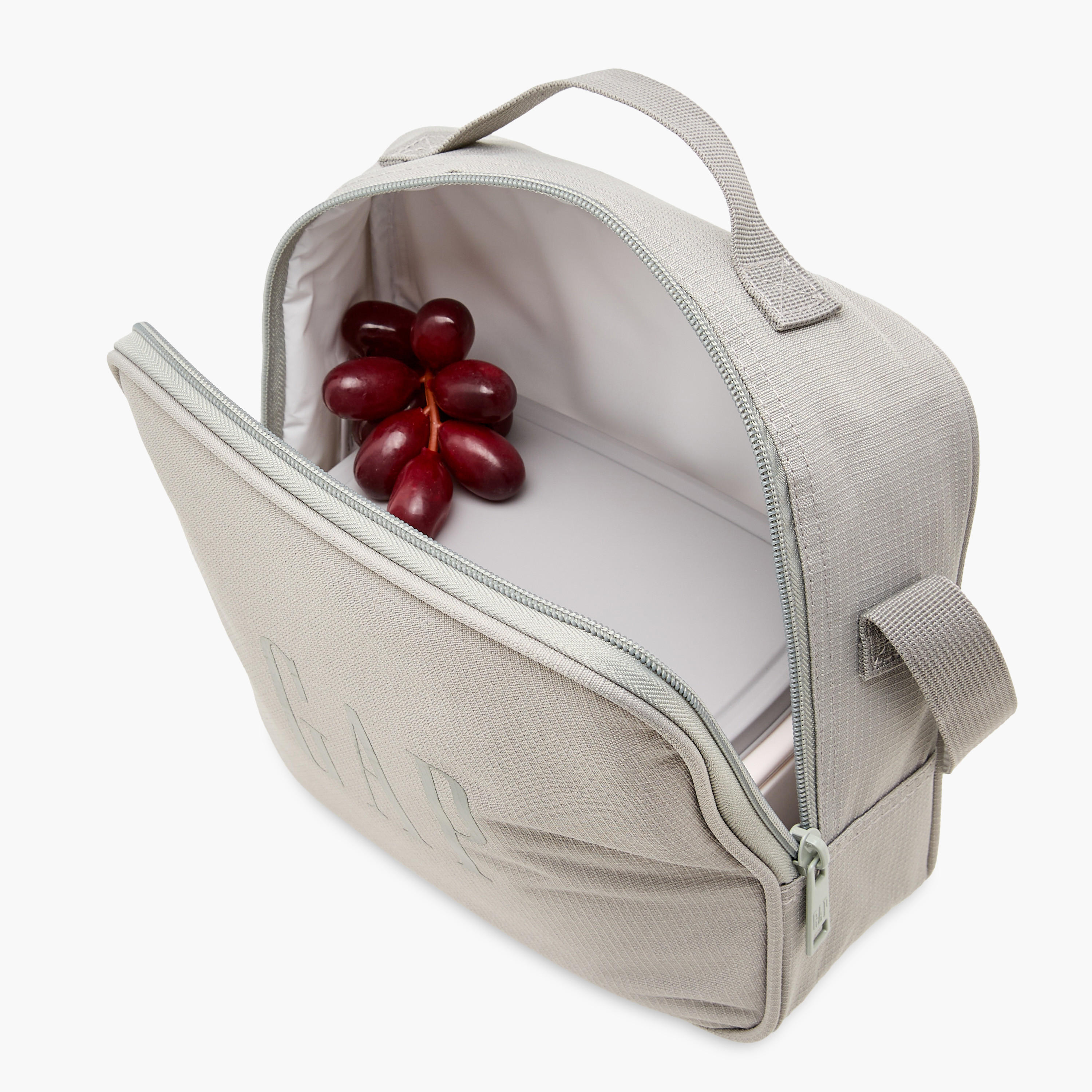 GAP Solid Lunch Bag with Adjustable Strap and Zip Closure-school-lunchessentials-lunchbags-image-7
