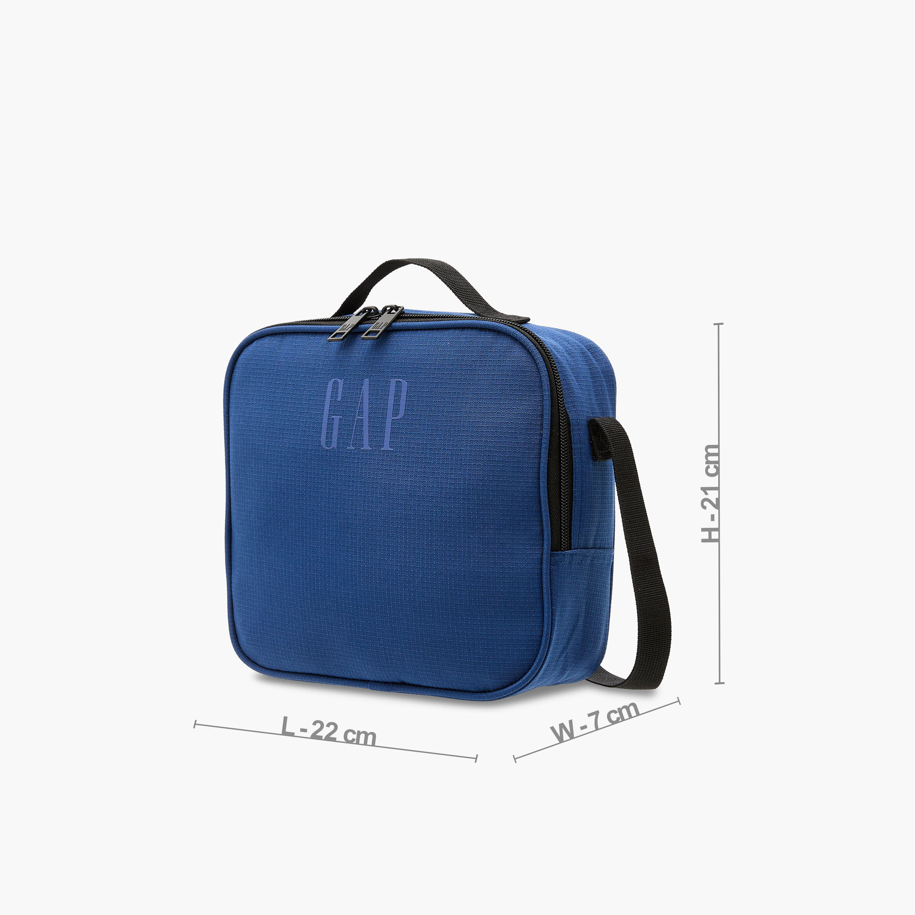 GAP Solid Lunch Bag with Adjustable Strap and Zip Closure-school-lunchessentials-lunchbags-image-2