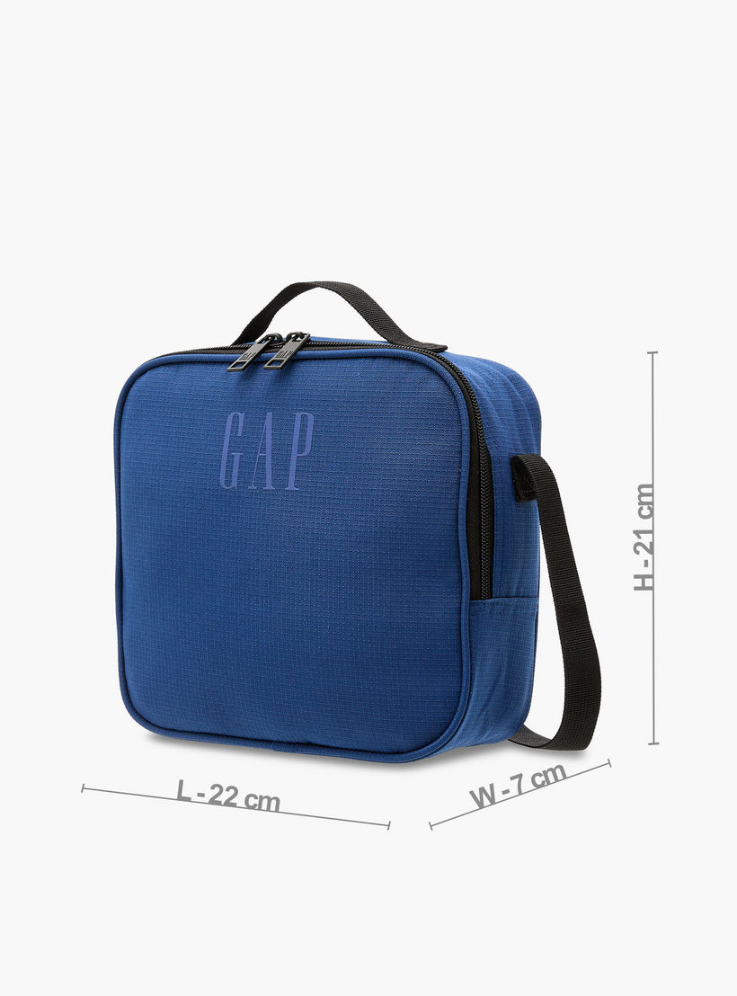 GAP Solid Lunch Bag with Adjustable Strap and Zip Closure-school-lunchessentials-lunchbags-image-2