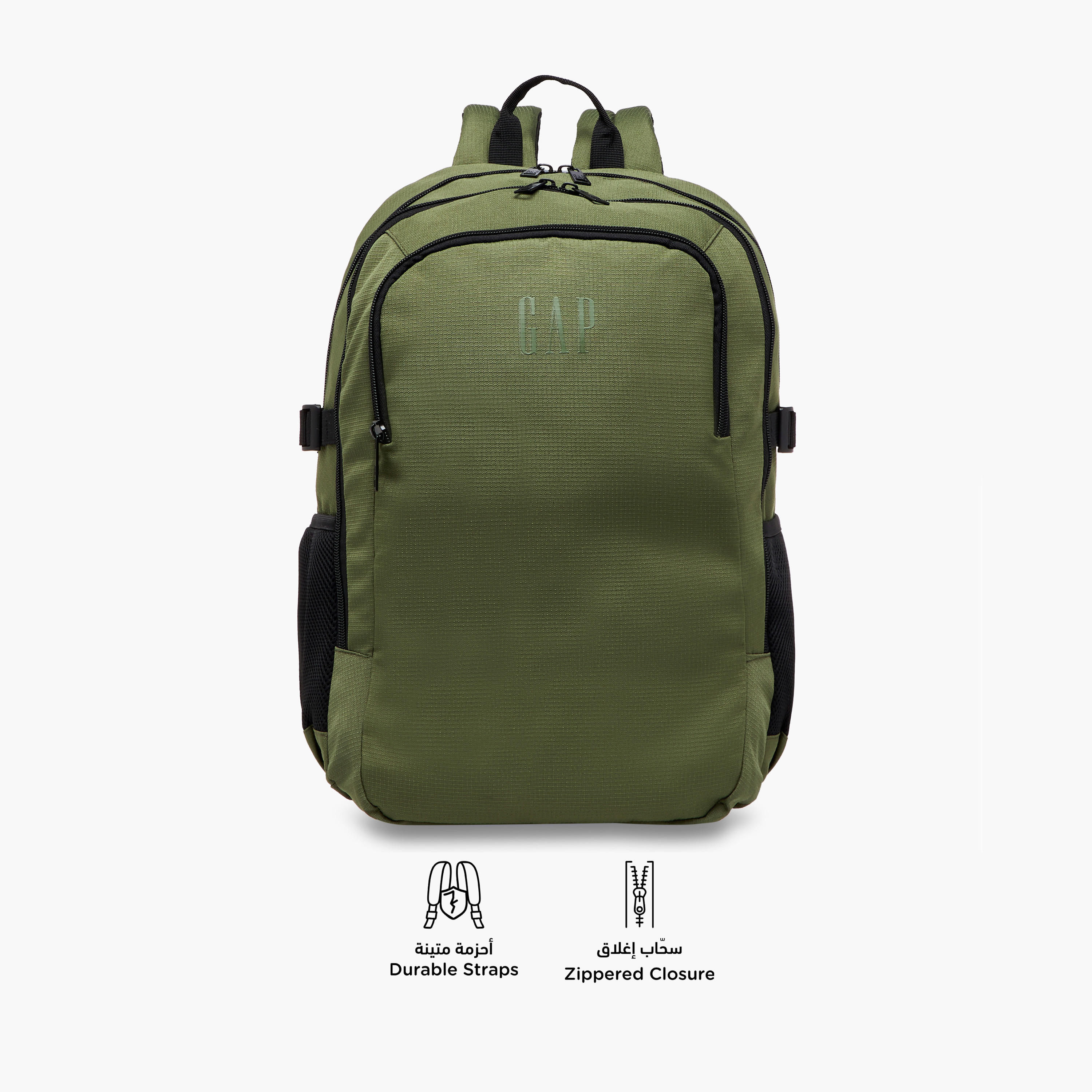 GAP Solid 18-inch Backpack with Adjustable Straps and Zip Closure - 19x30x45 cms-school-bagsandbackpacks-backpacks-image-4