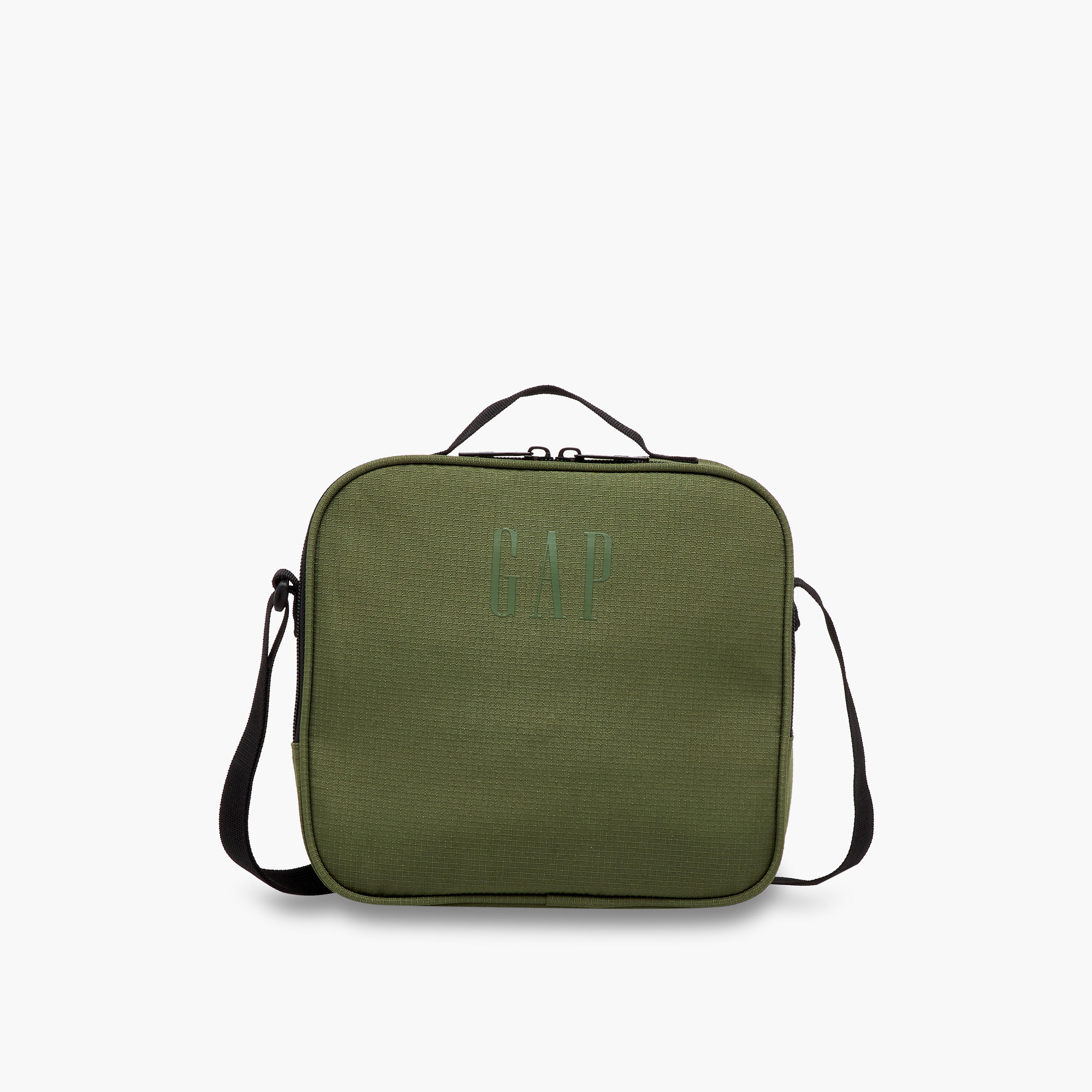 GAP Solid Lunch Bag with Adjustable Strap and Zip Closure-school-lunchessentials-lunchbags-image-1