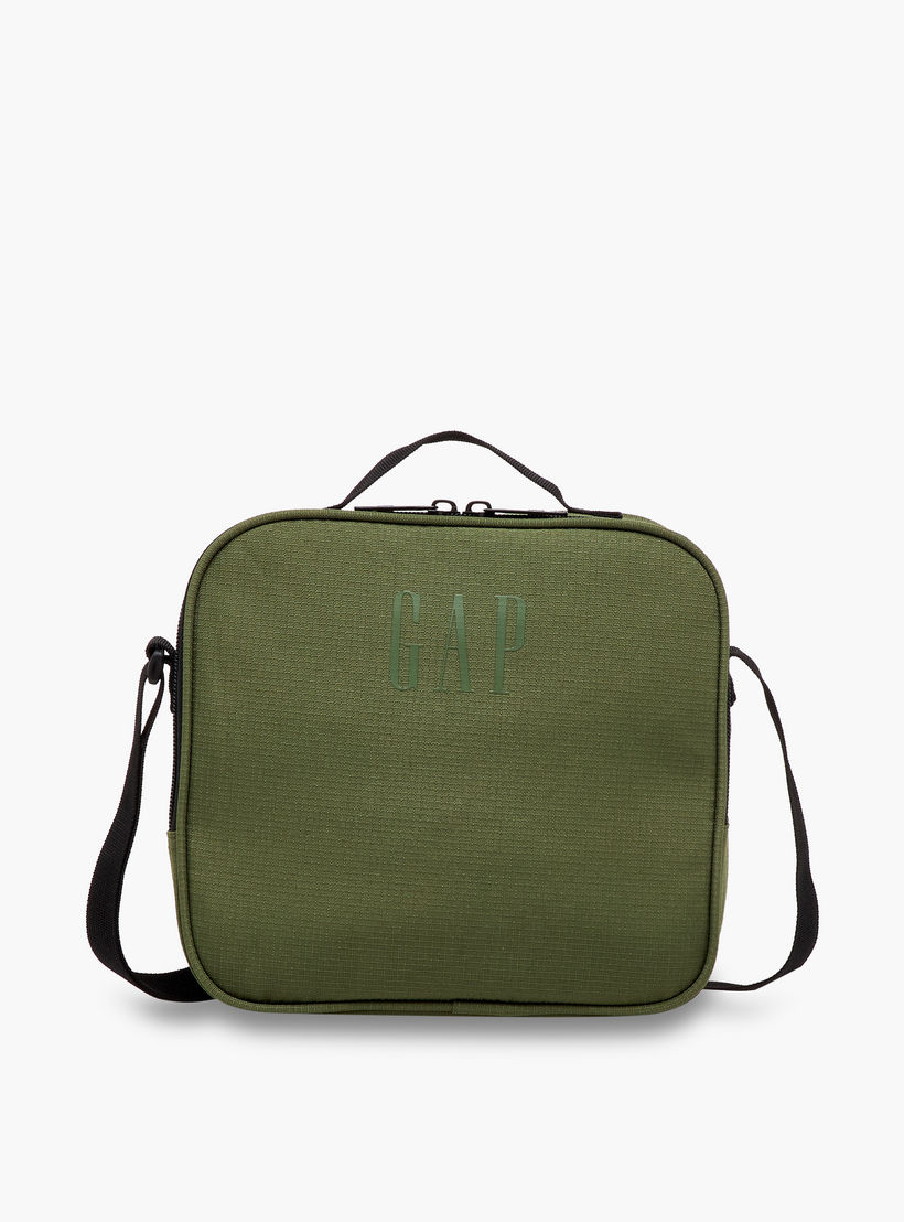 GAP Solid Lunch Bag with Adjustable Strap and Zip Closure-school-lunchessentials-lunchbags-image-1
