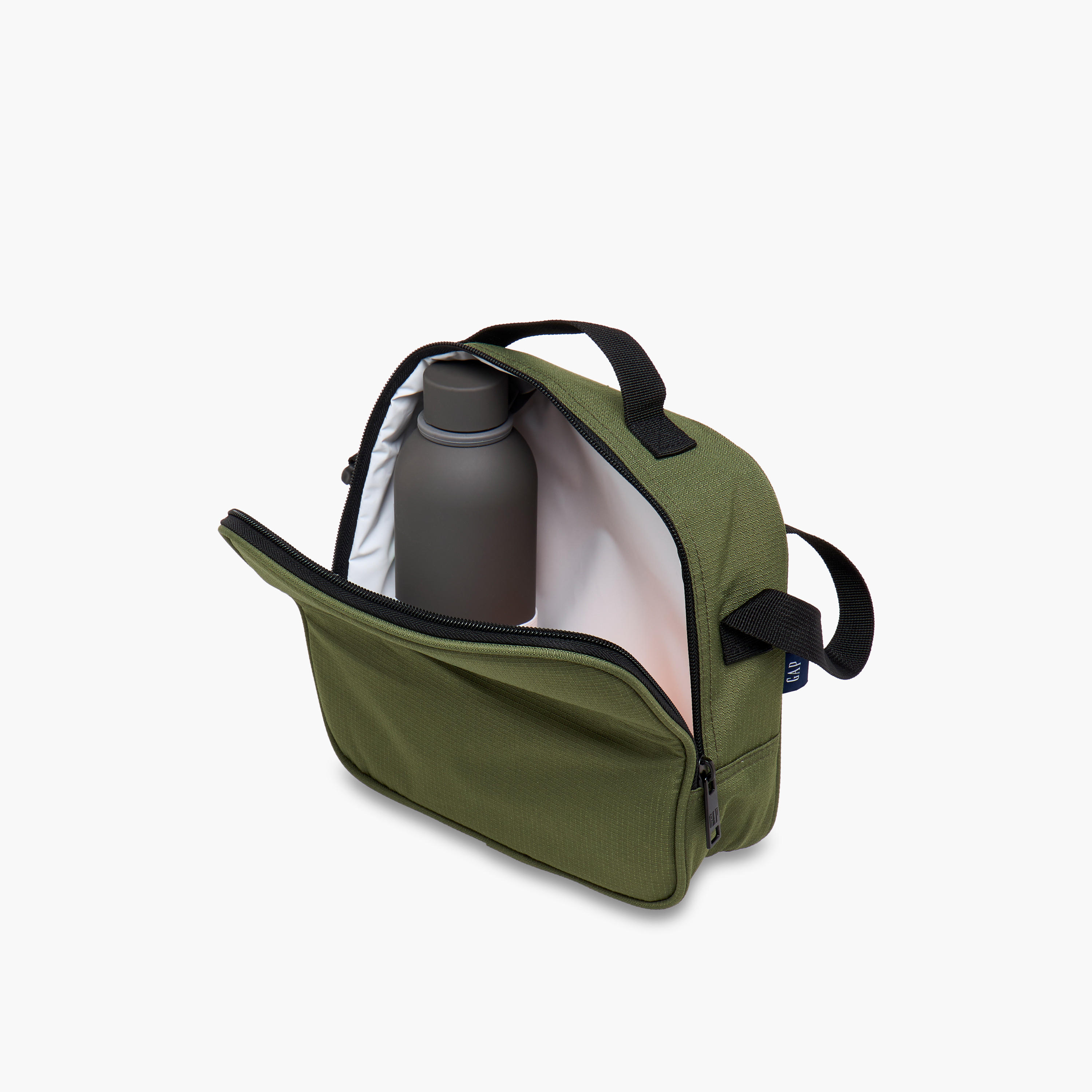 GAP Solid Lunch Bag with Adjustable Strap and Zip Closure-school-lunchessentials-lunchbags-image-8