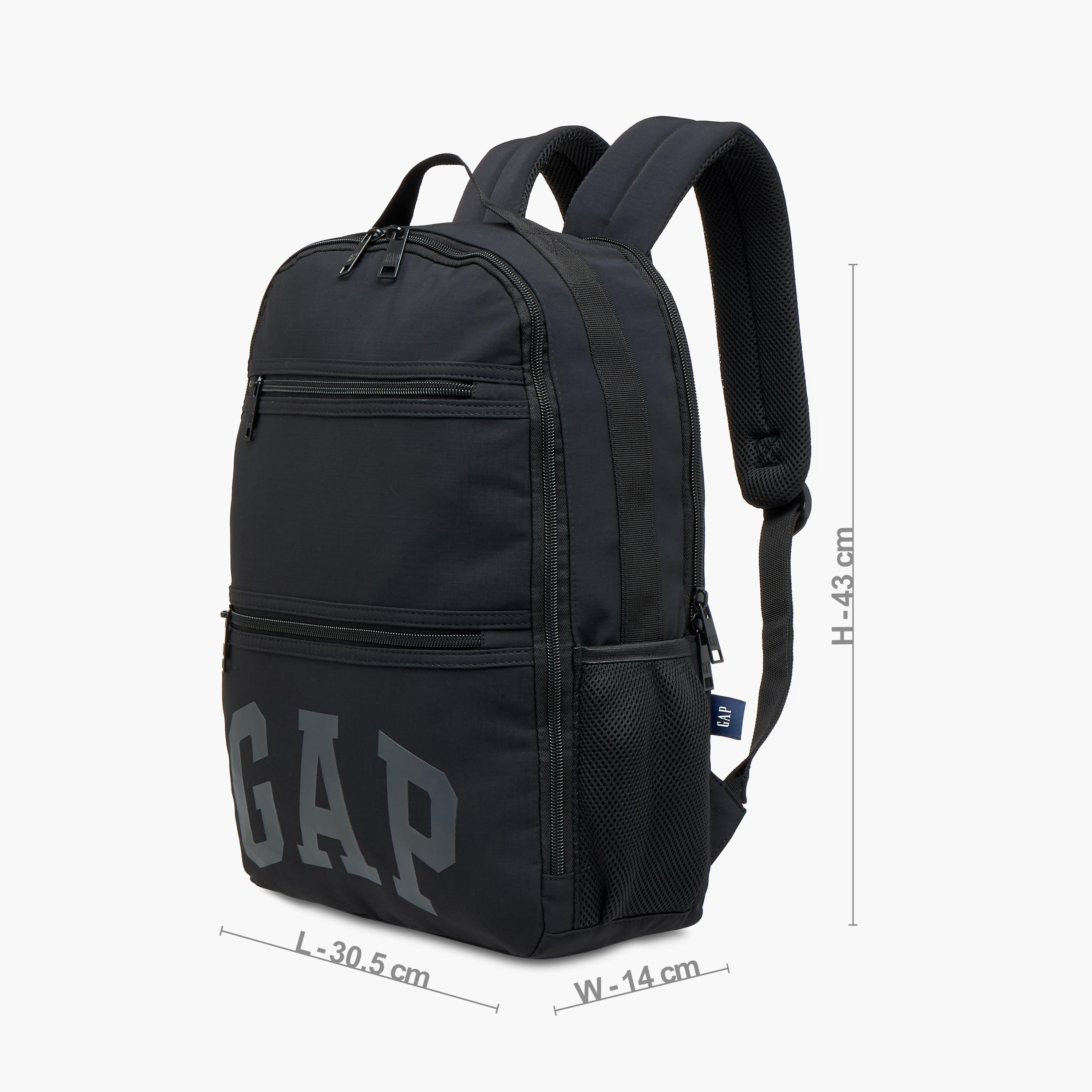 GAP Logo Print 17-inch Backpack with Adjustable Straps and Zip Closure - 43x31x14 cms-school-bagsandbackpacks-backpacks-image-4