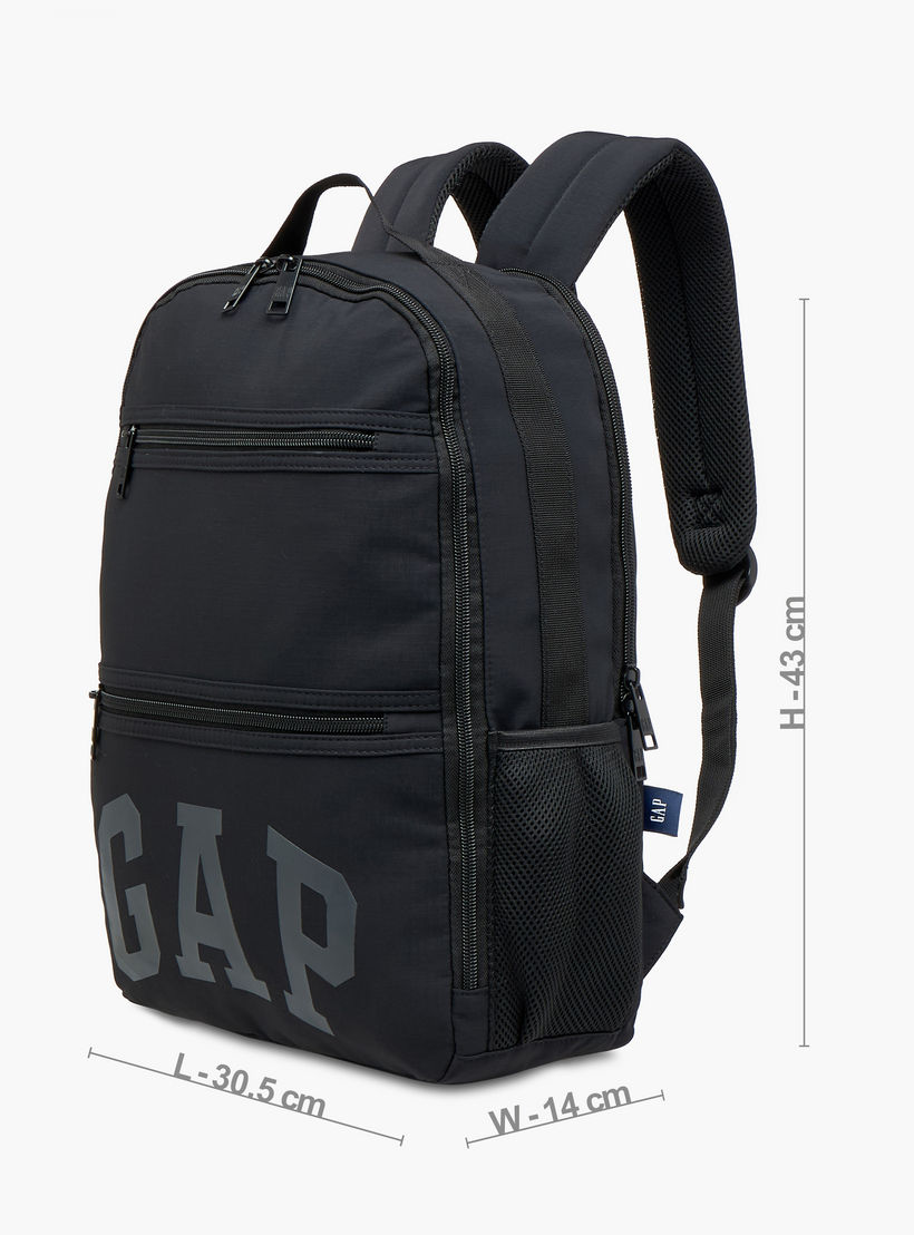 GAP Logo Print 17-inch Backpack with Adjustable Straps and Zip Closure - 43x31x14 cms-school-bagsandbackpacks-backpacks-image-4