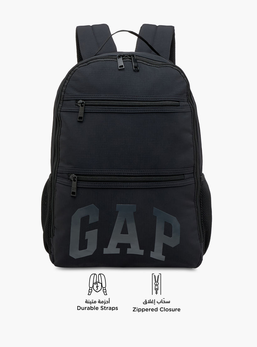 GAP Logo Print 17-inch Backpack with Adjustable Straps and Zip Closure - 43x31x14 cms-school-bagsandbackpacks-backpacks-image-6
