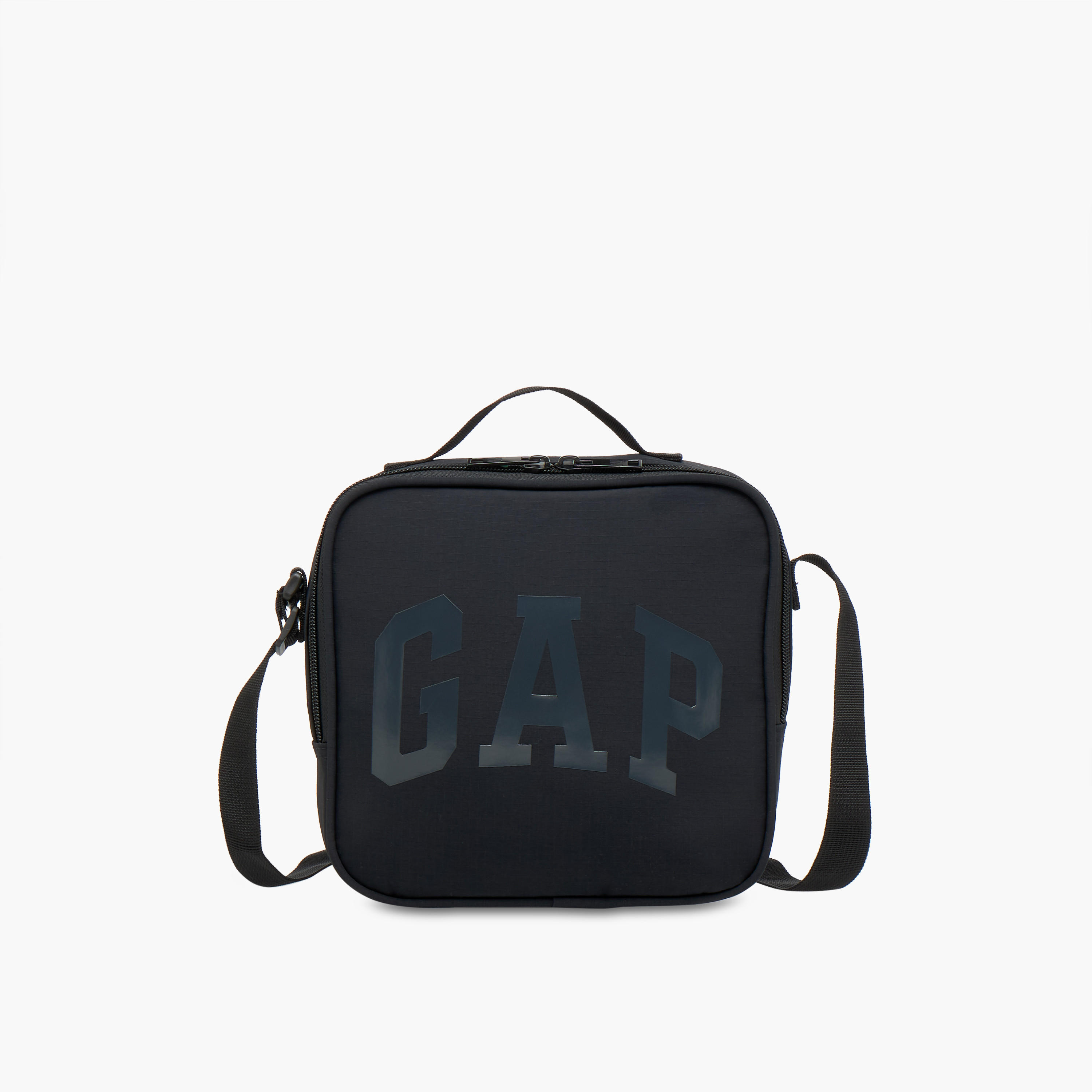 GAP Logo Print Lunch Bag with Adjustable Strap and Zip Closure-school-lunchessentials-lunchbags-image-1
