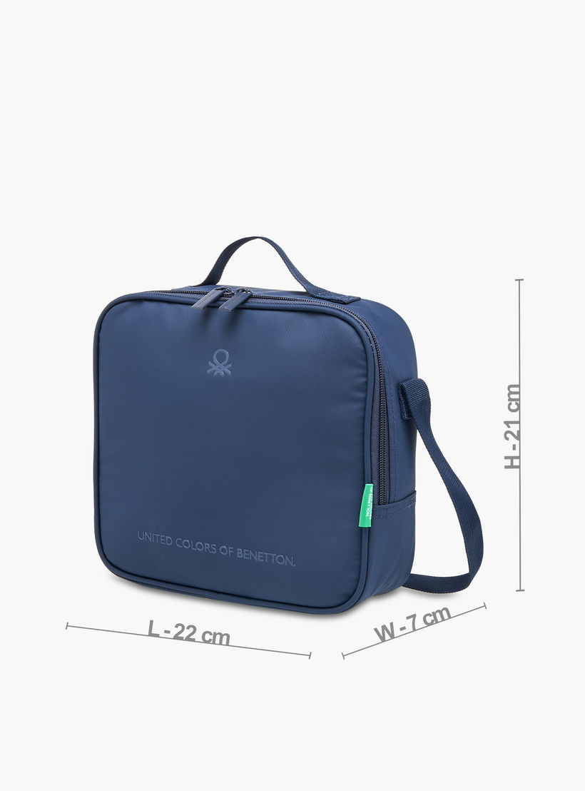UCB Solid Lunch Bag with Adjustable Strap and Zip Closure-school-lunchessentials-lunchbags-image-2