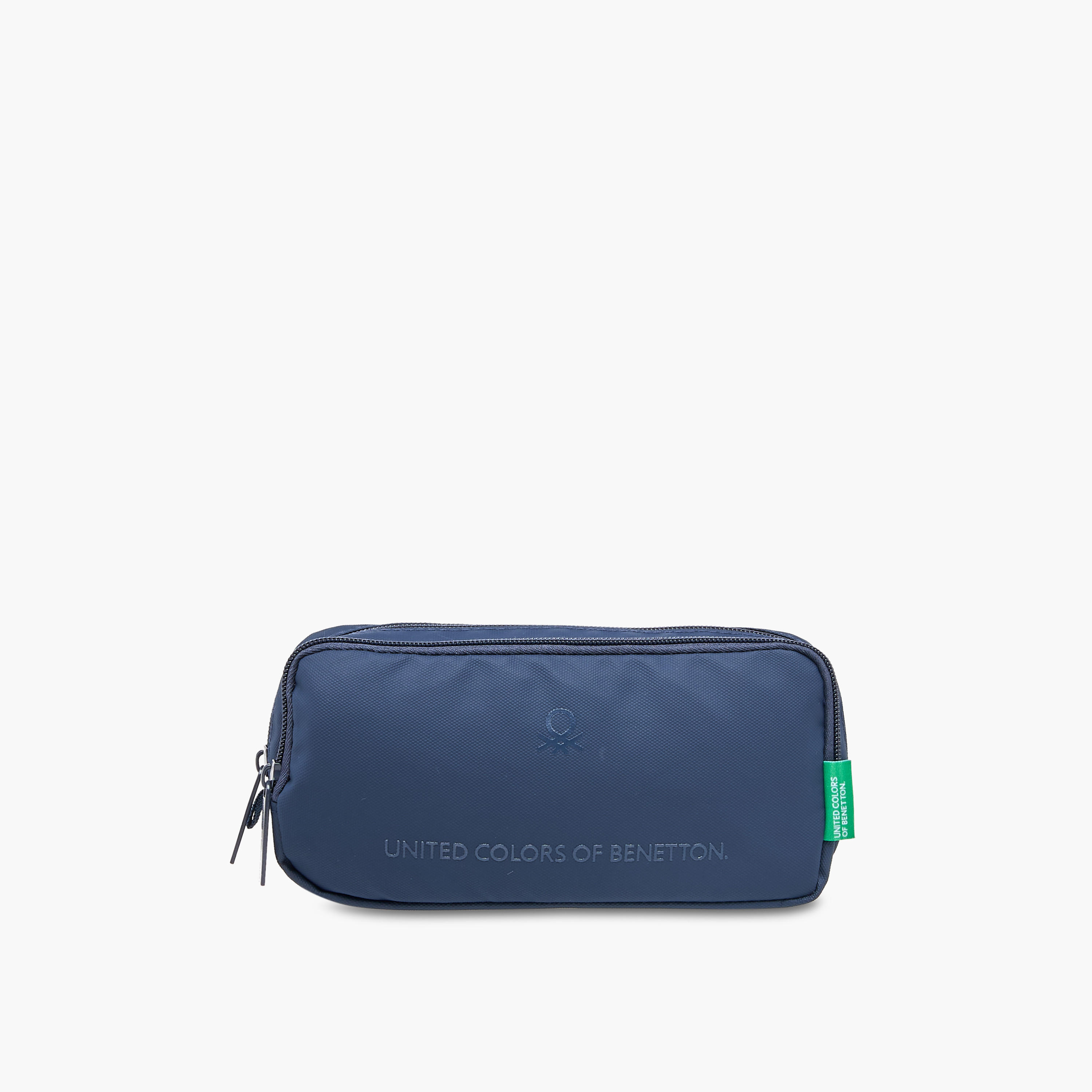 مقلمة سادة بقسمين وسحاب إغلاق من يو سي بي-school-stationery-pencilcases-image-1