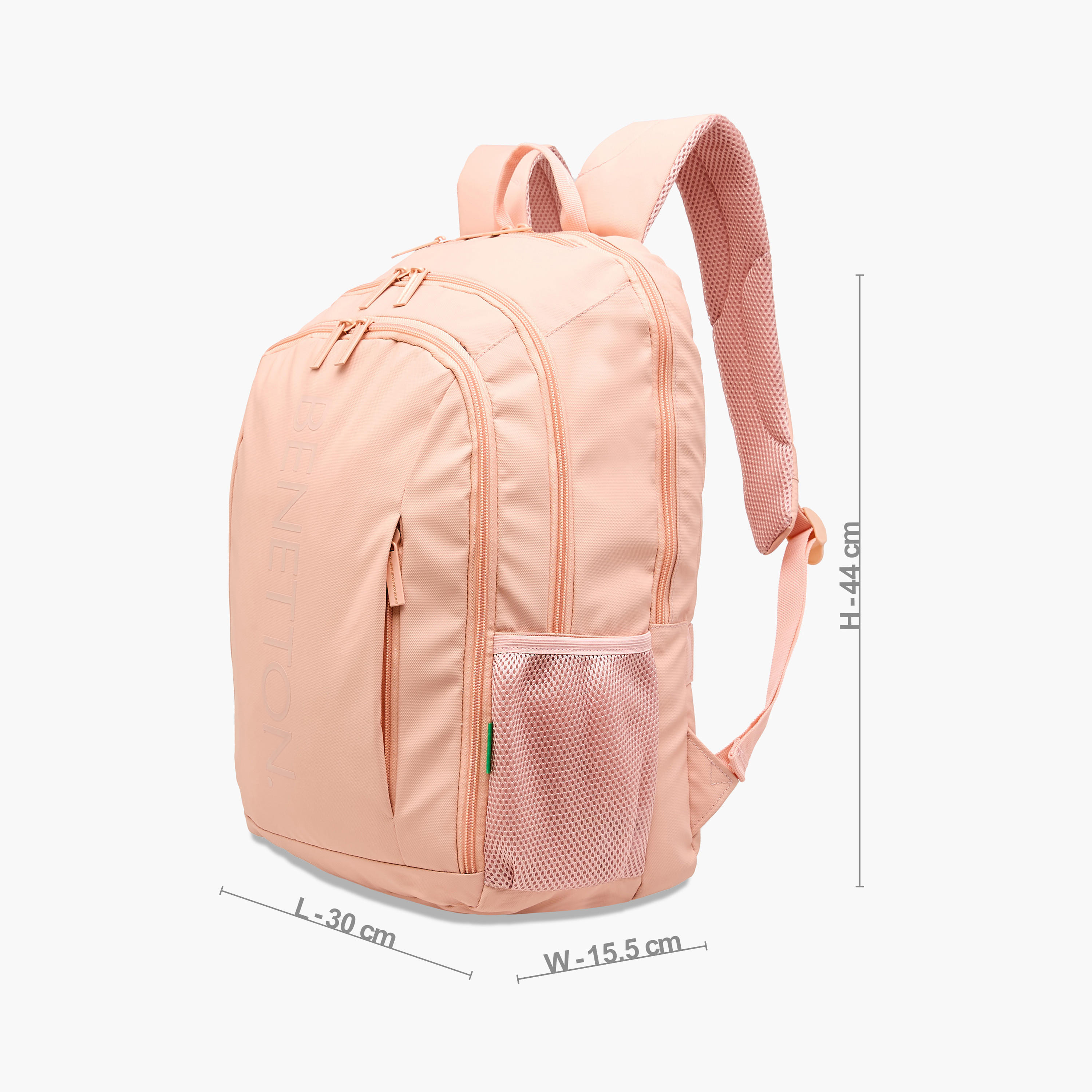 UCB Logo Embossed Backpack with Adjustable Straps and Zip Closure - 44x30x16 cms-school-bagsandbackpacks-backpacks-image-2
