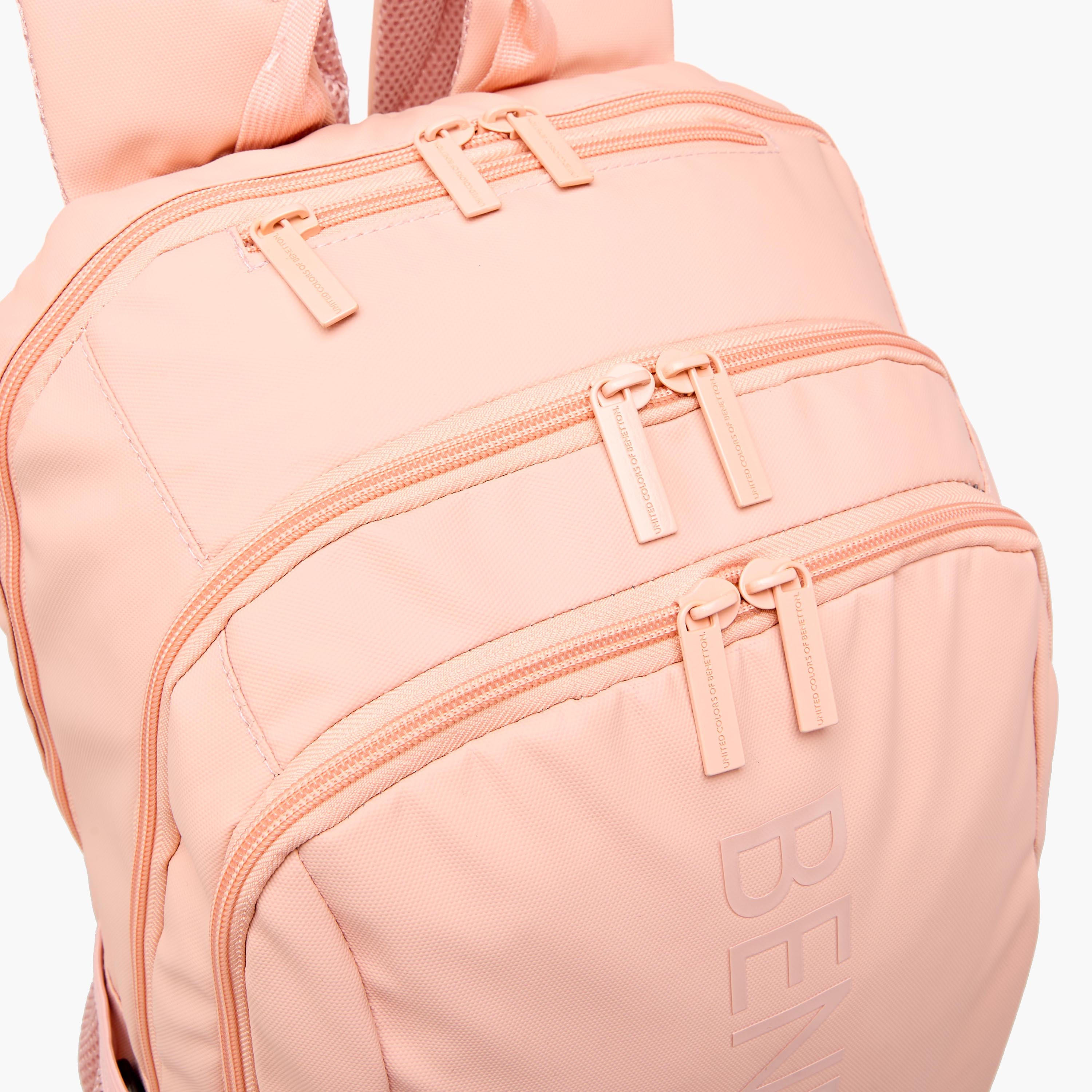 UCB Logo Embossed Backpack with Adjustable Straps and Zip Closure - 44x30x16 cms-school-bagsandbackpacks-backpacks-image-7