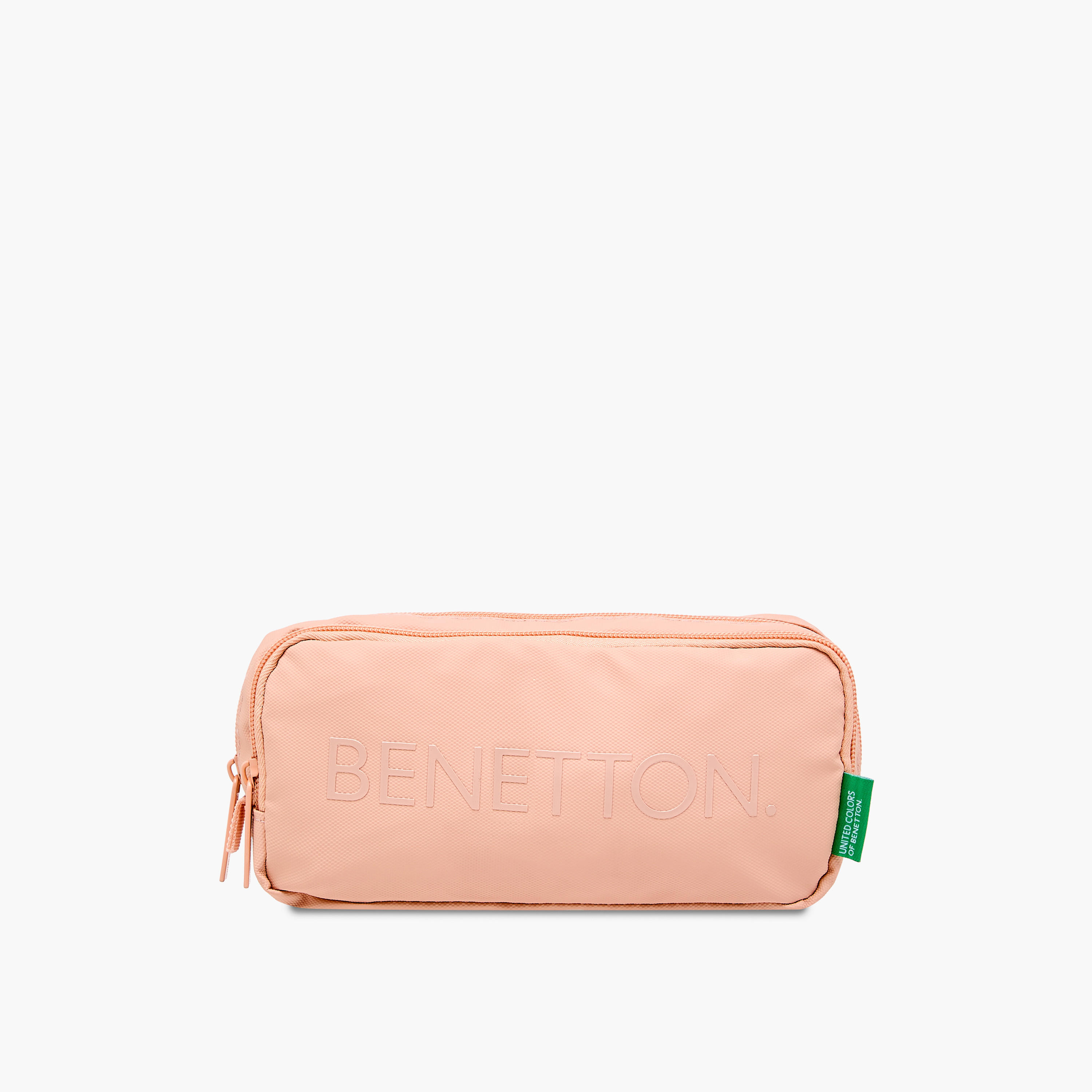 مقلمة بقسمين ونقوش شعار وسحاب إغلاق من يو أس بي-school-stationery-pencilcases-image-1
