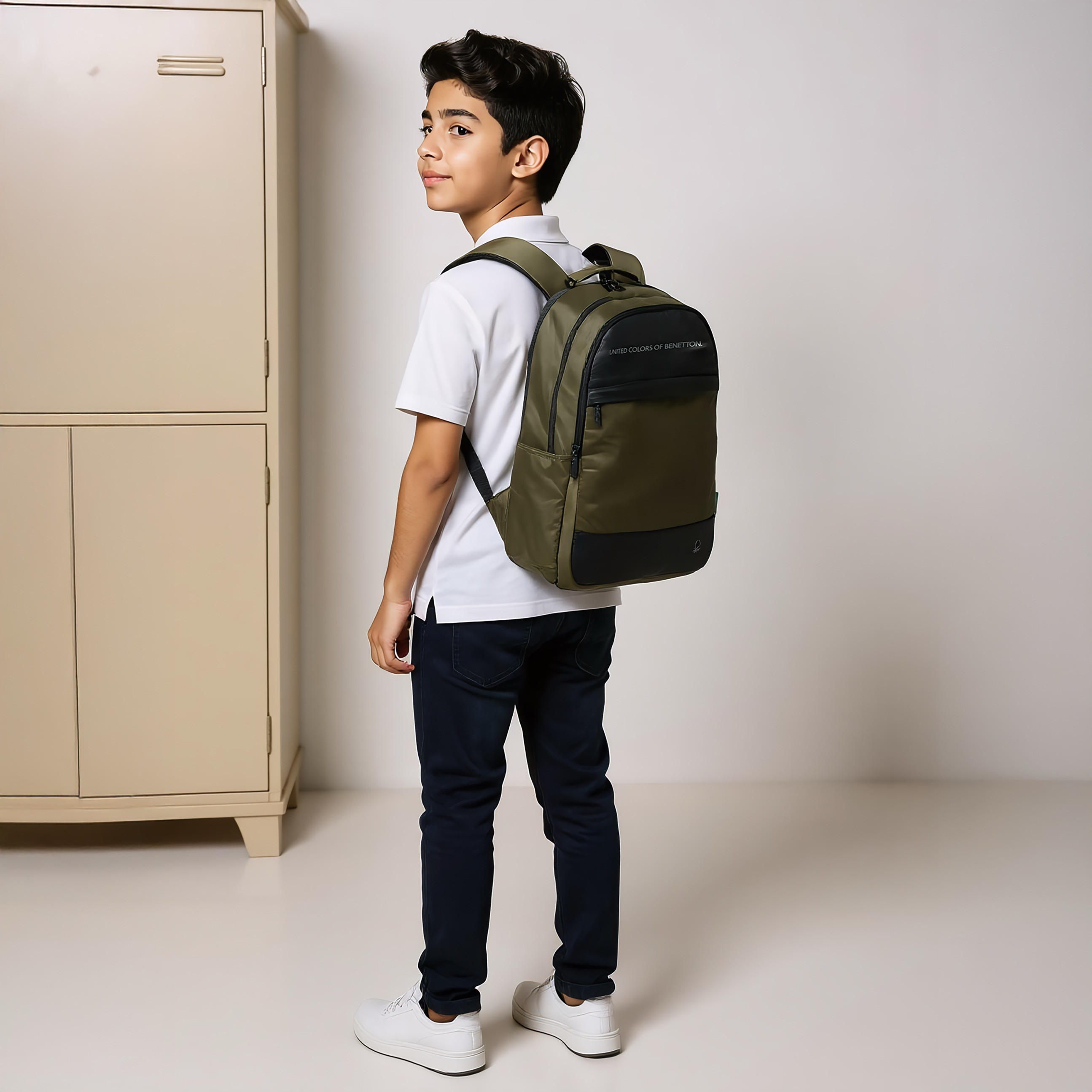 UCB 18-inch Logo Print Backpack with Adjustable Straps and Zip Closure - 44x31x15 cms-school-bagsandbackpacks-trolleybags-image-3