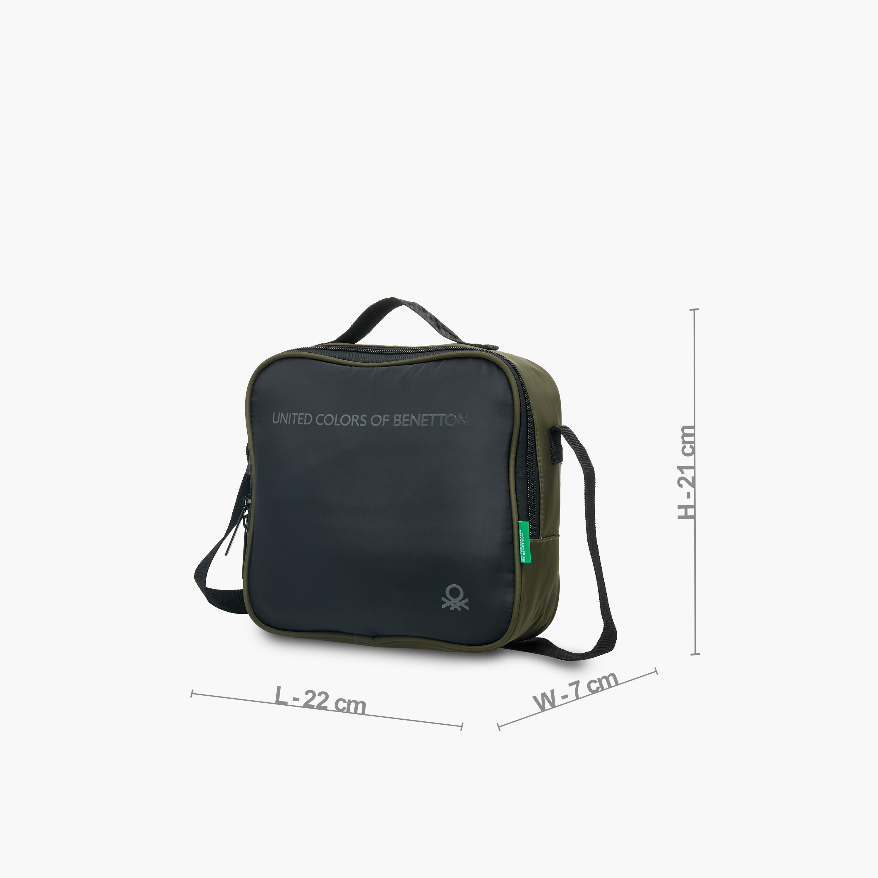 UCB Solid Lunch Bag with Adjustable Strap and Zip Closure-school-lunchessentials-lunchbags-image-2