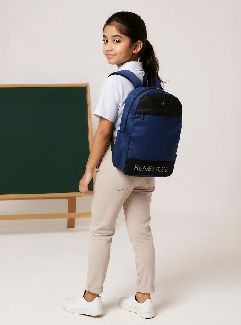 شنطة ظهر 17 بوصة سادة بحمّالات قابلة للتعديل وسحّاب إغلاق من يو سي بي - 43x28x14 سم-school-bagsandbackpacks-backpacks-image-2