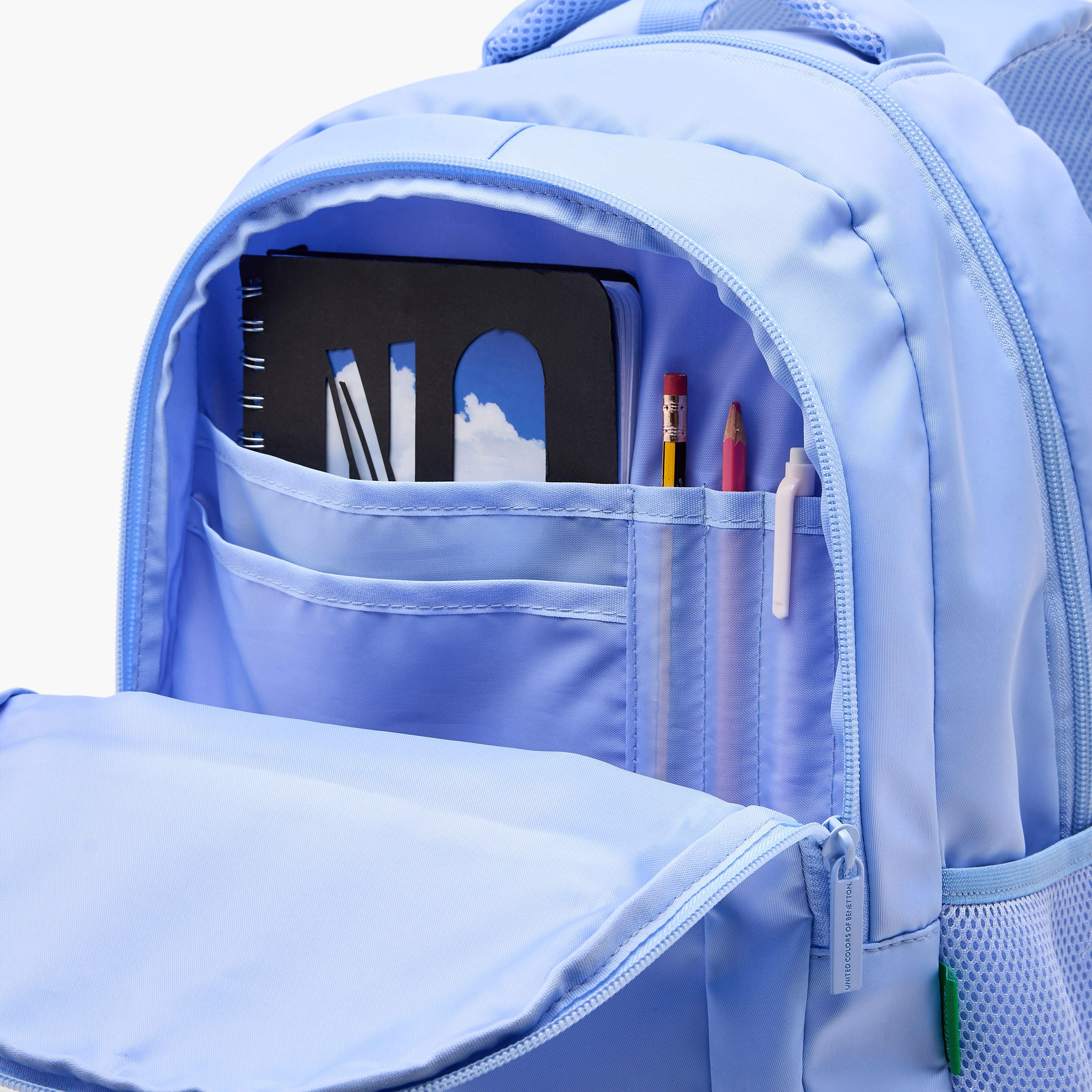 UCB 17-inch Solid Backpack with  Adjustable Straps and Zip Closure - 44x30x14 cms-school-bagsandbackpacks-backpacks-image-12