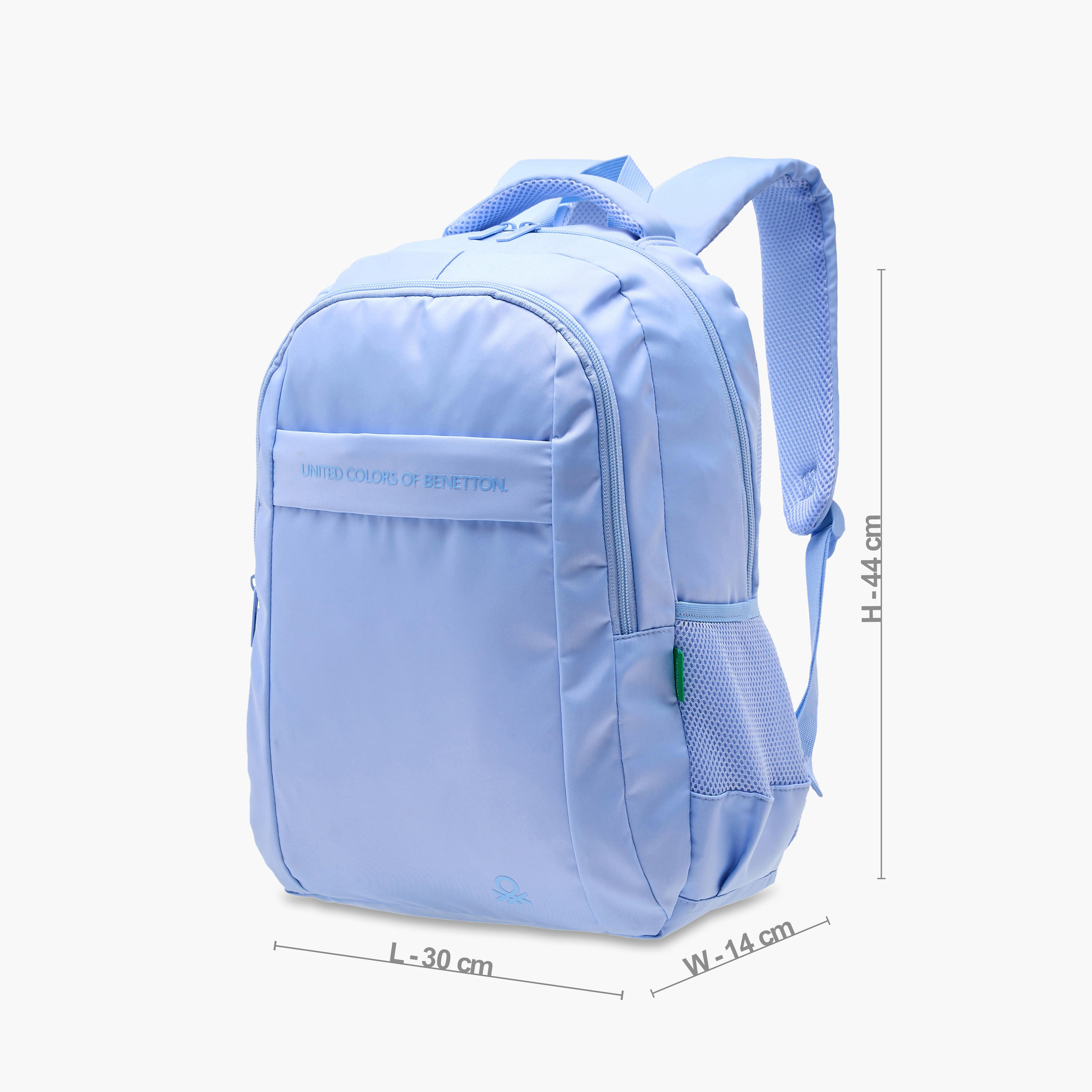 UCB 17-inch Solid Backpack with Adjustable Straps and Zip Closure - 44x30x14 cms-school-bagsandbackpacks-backpacks-image-4
