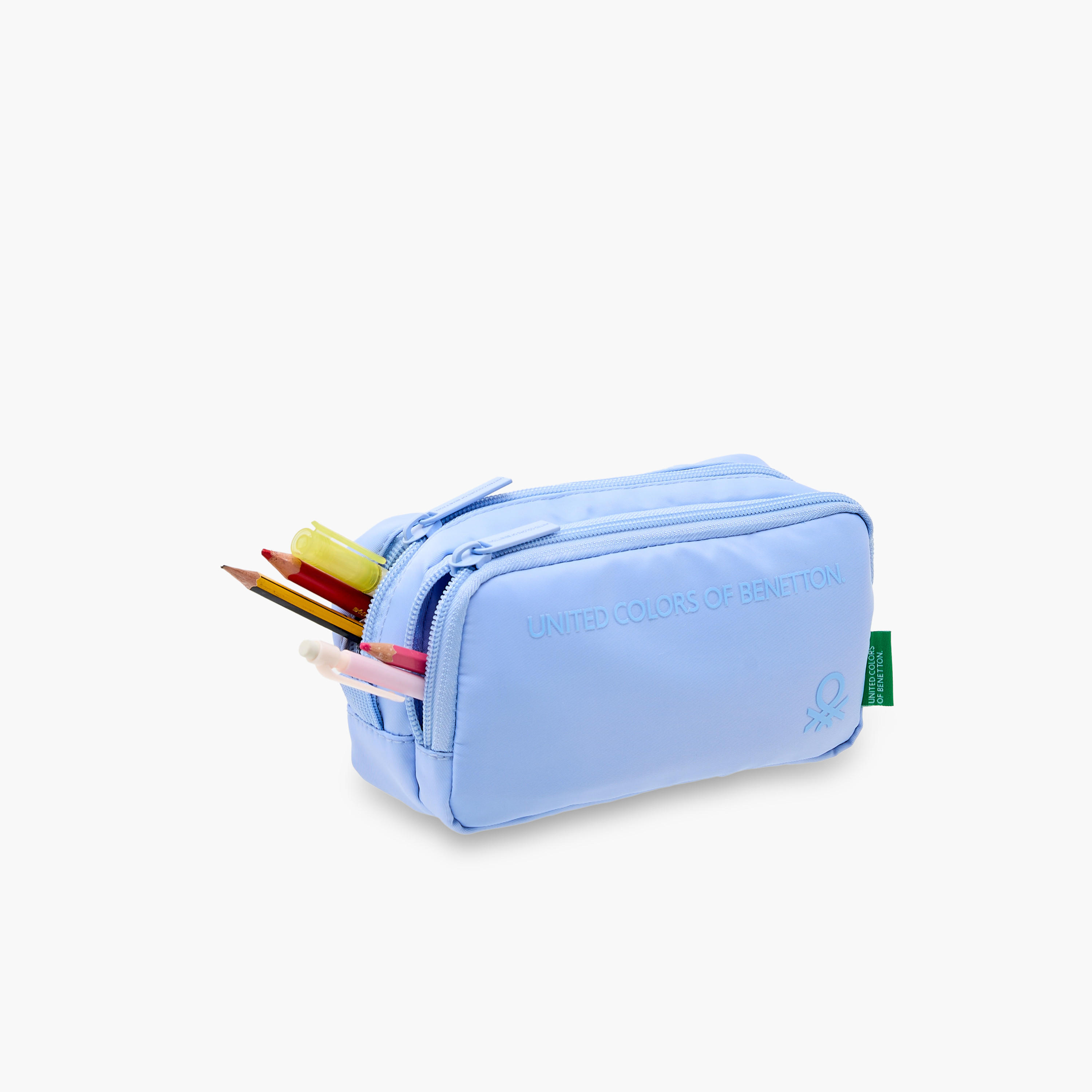 UCB Solid 2-Compartment Pencil Pouch with Zip Closure-school-stationery-pencilcases-image-5