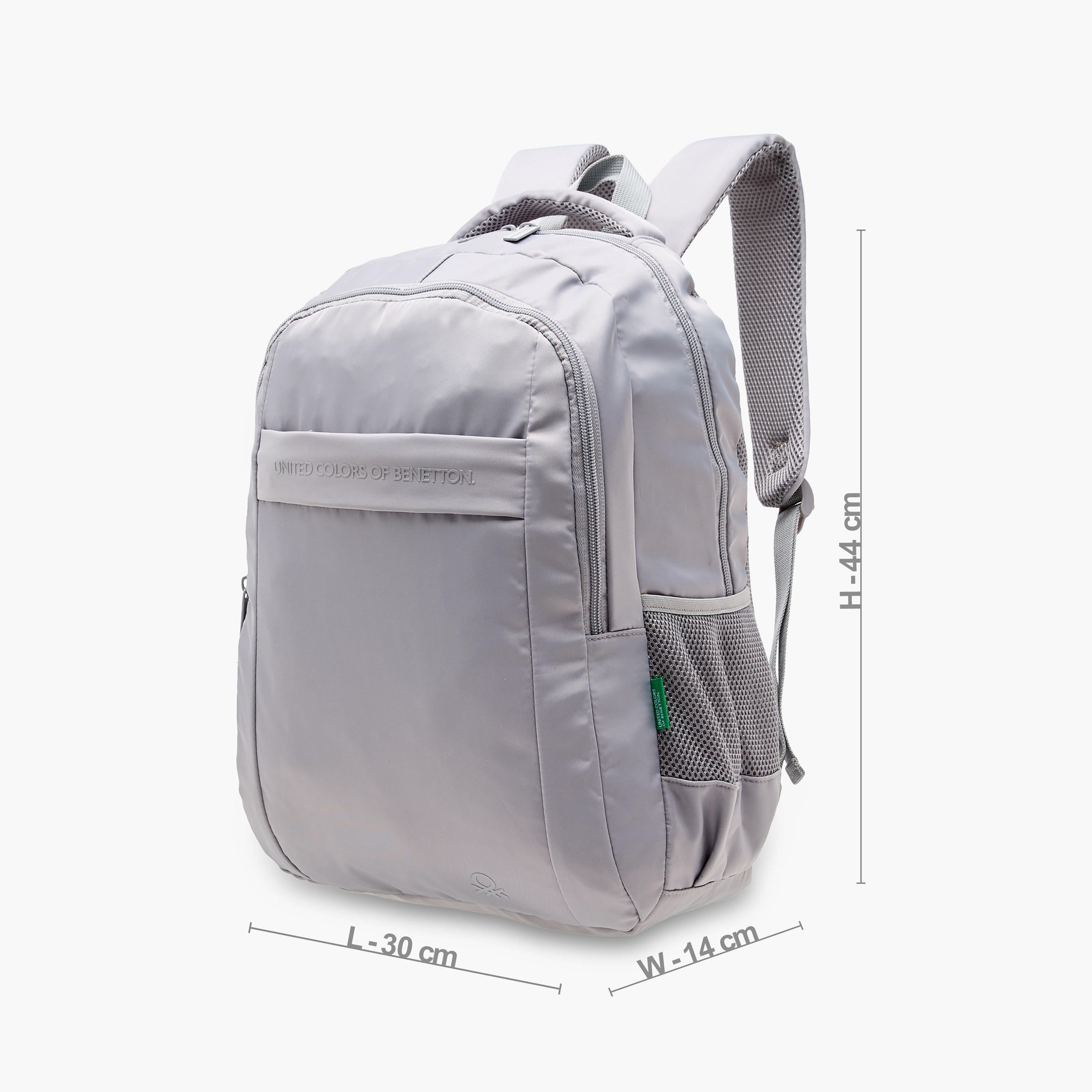 UCB 17-inch Solid Backpack with Adjustable Straps and Zip Closure - 44x30x14 cms-school-bagsandbackpacks-backpacks-image-4