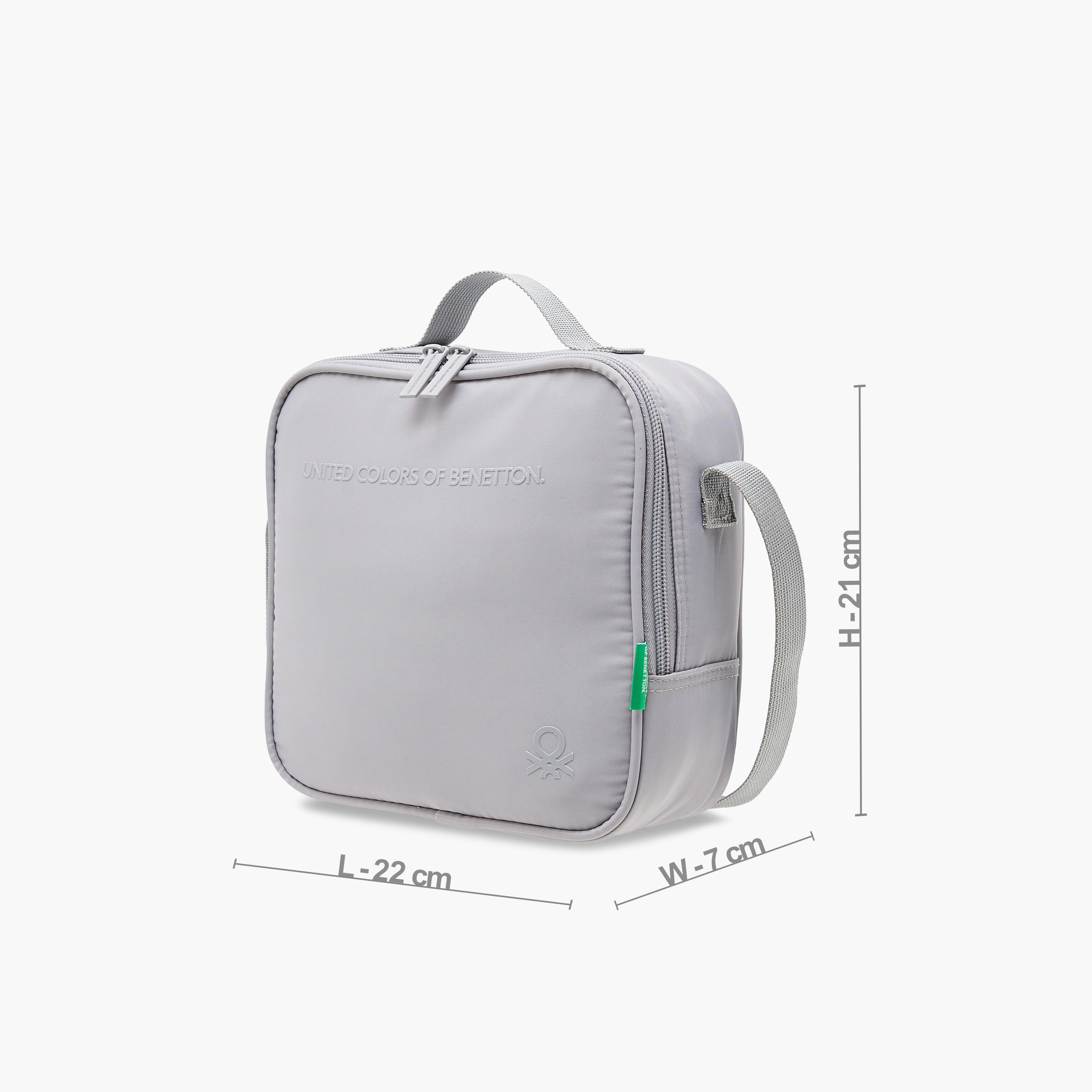 UCB Solid Lunch Bag with Adjustable Strap and Zip Closure-school-lunchessentials-lunchbags-image-2