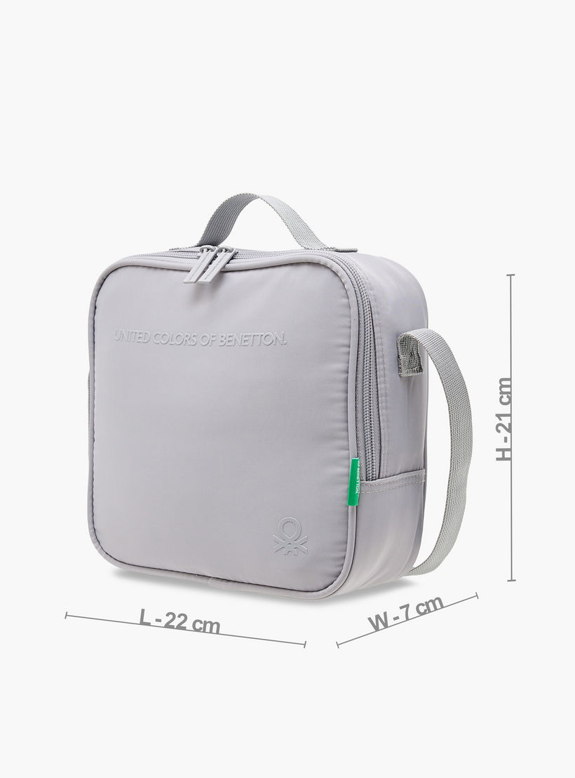 UCB Solid Lunch Bag with Adjustable Strap and Zip Closure-school-lunchessentials-lunchbags-image-2