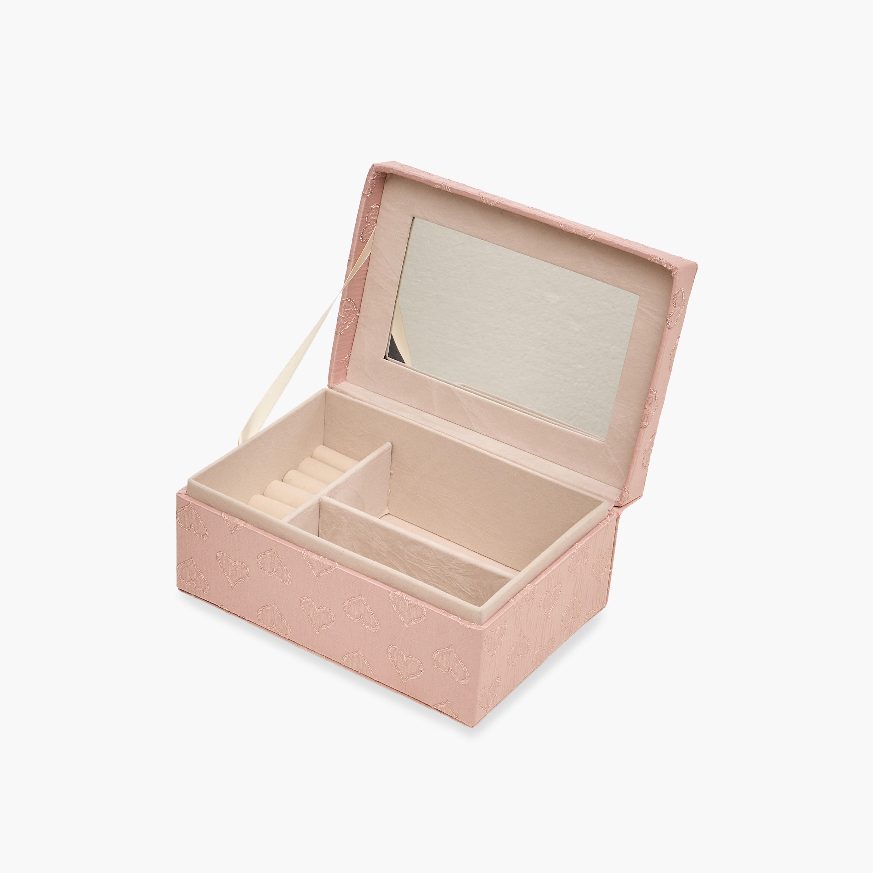 Heart Textured Jewellery Organiser -  21x15x9 cms-women-watchesandjewellery-jewellery-storage-image-2