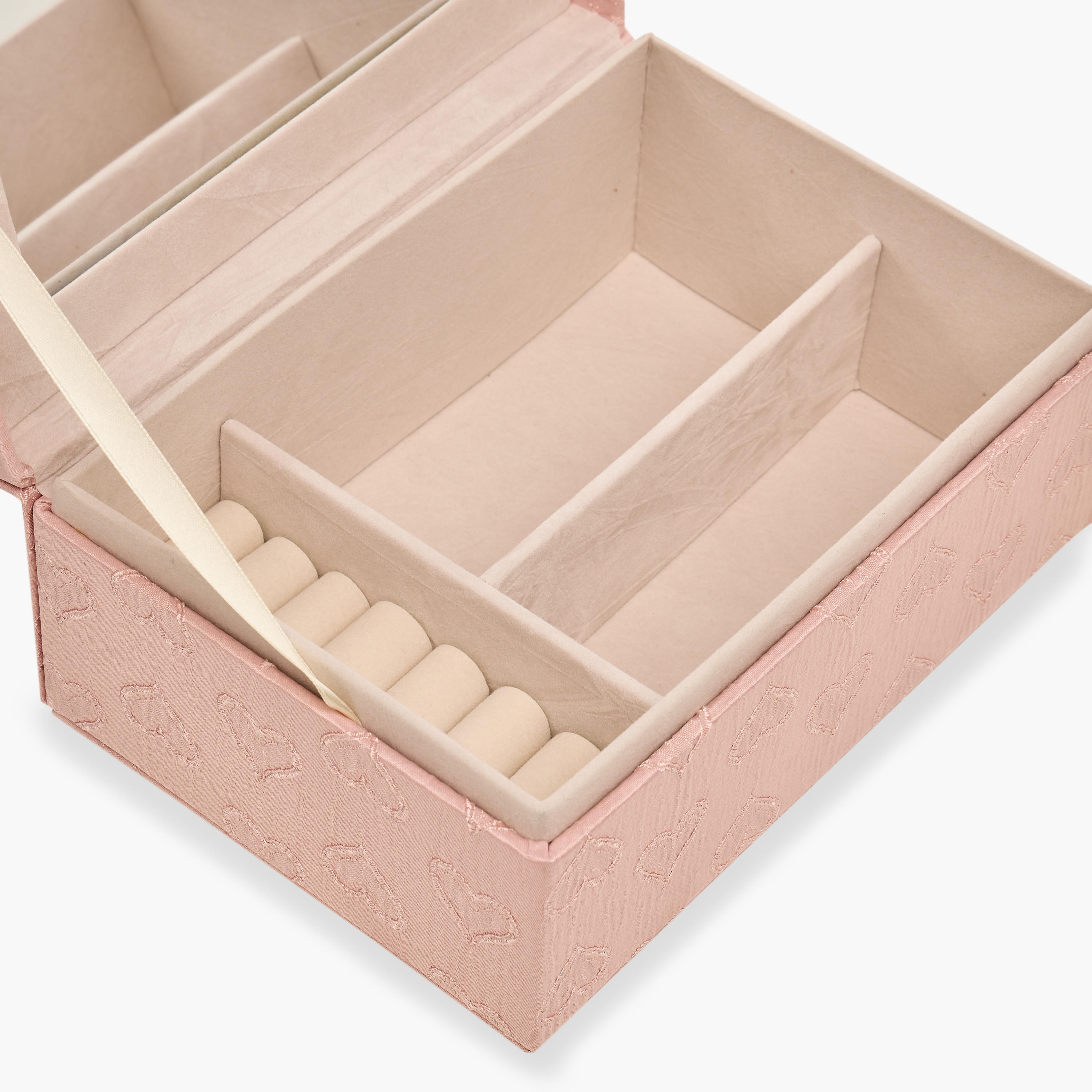 Heart Textured Jewellery Organiser -  21x15x9 cms-women-watchesandjewellery-jewellery-storage-image-3