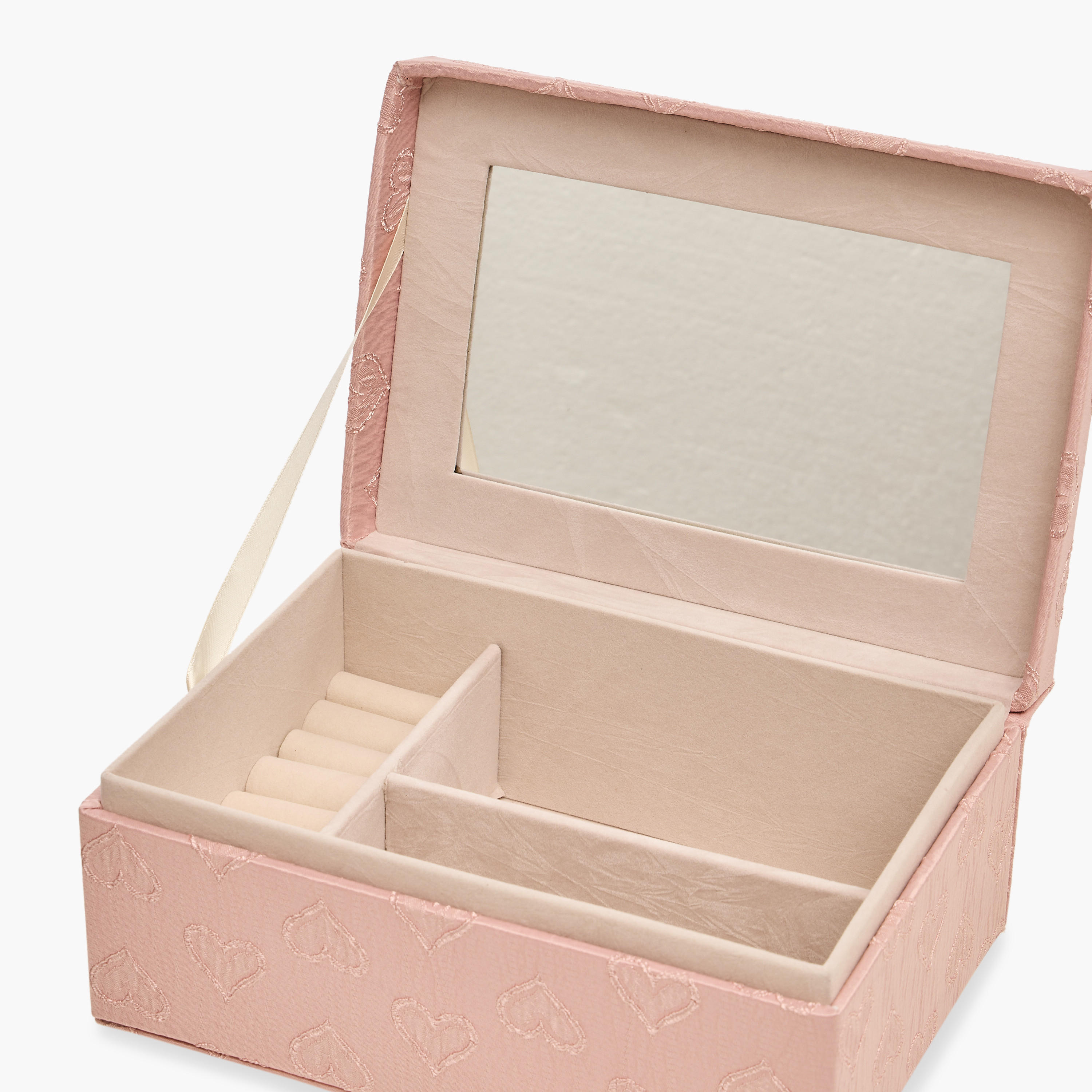Heart Textured Jewellery Organiser -  21x15x9 cms-women-watchesandjewellery-jewellery-storage-image-4