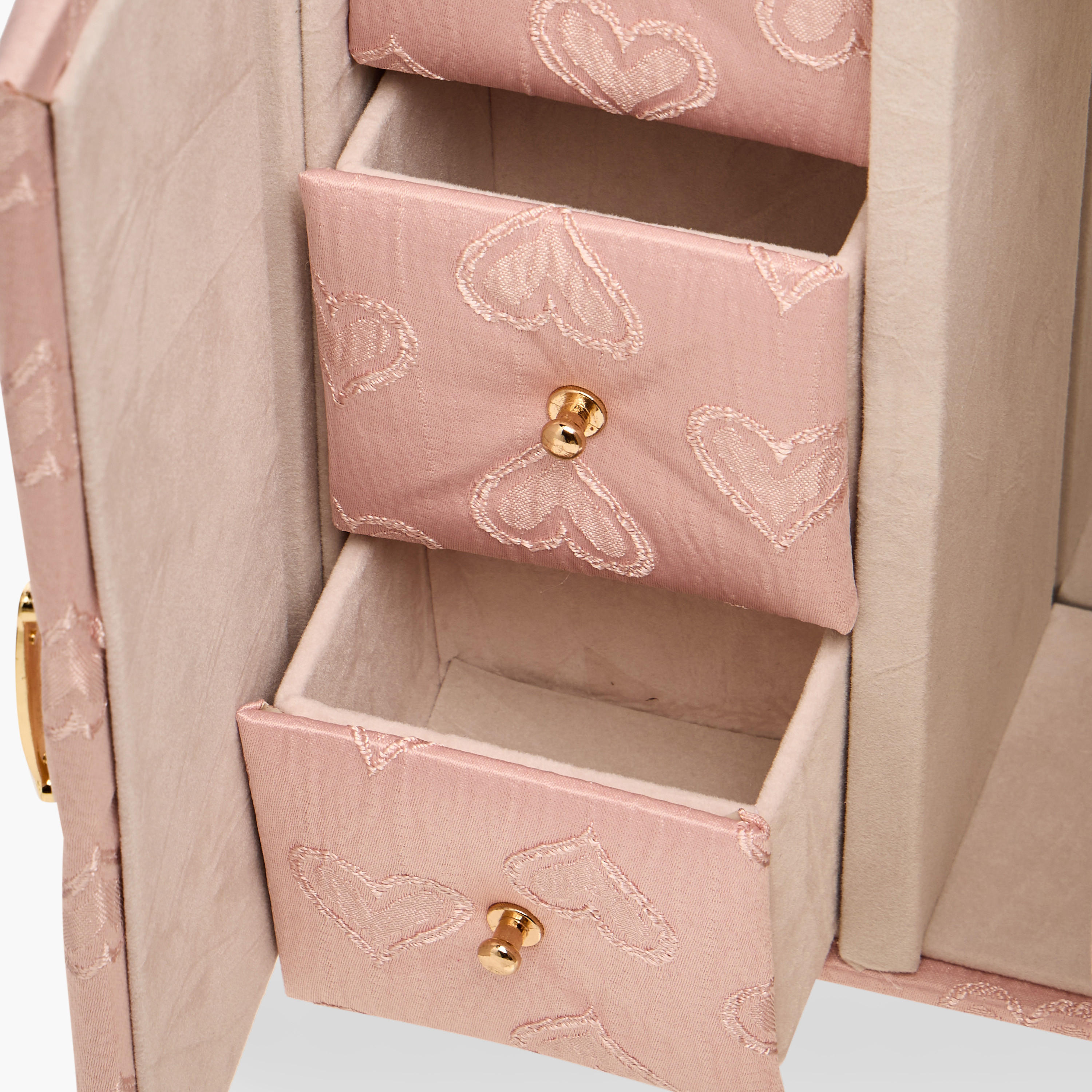 Heart Print Jewellery Organiser - 17x9x20 cms-women-watchesandjewellery-jewellery-storage-image-3