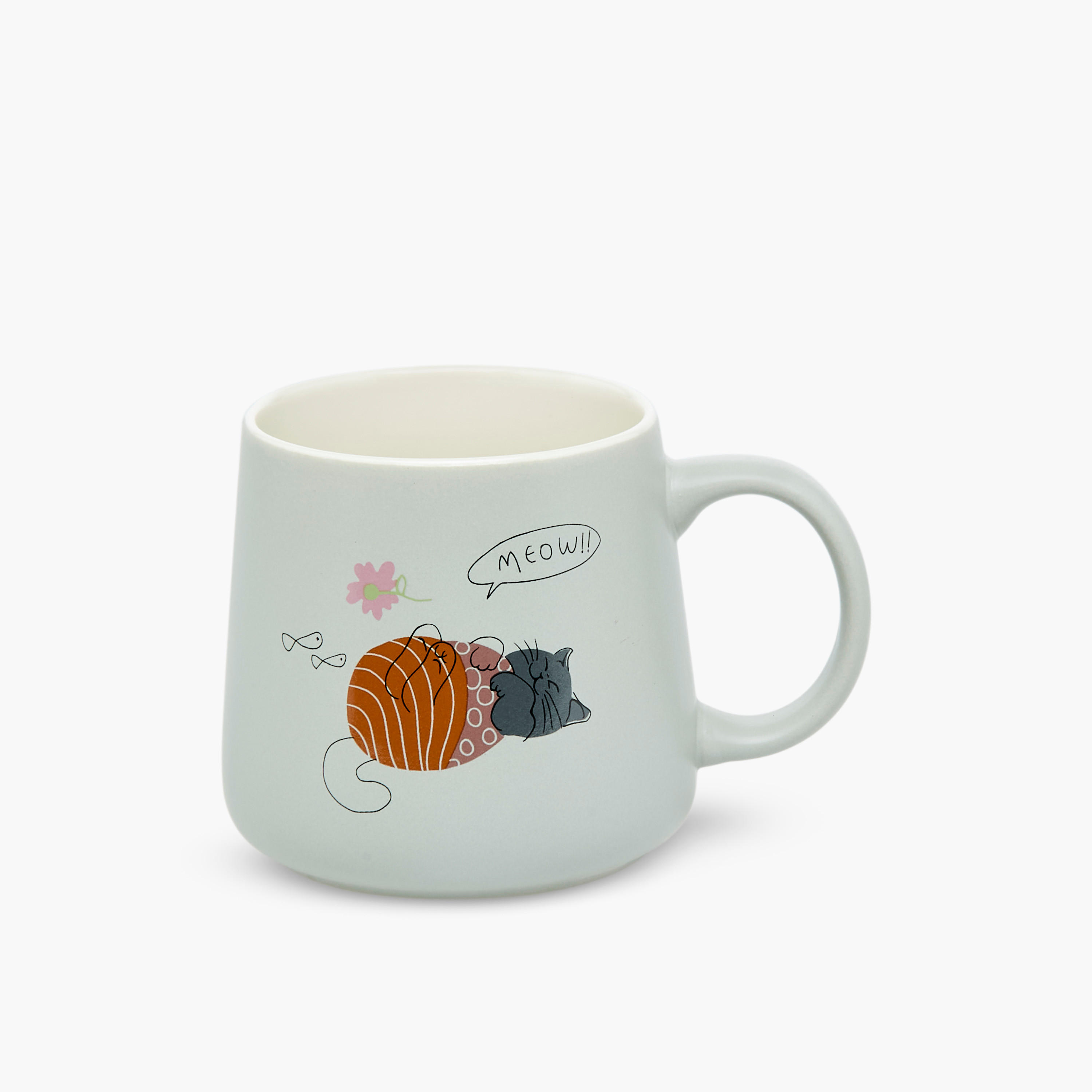 Cat Print New Bone China Mug - 400 ml-household-dining-teaandcoffee-mugsandcups-image-1