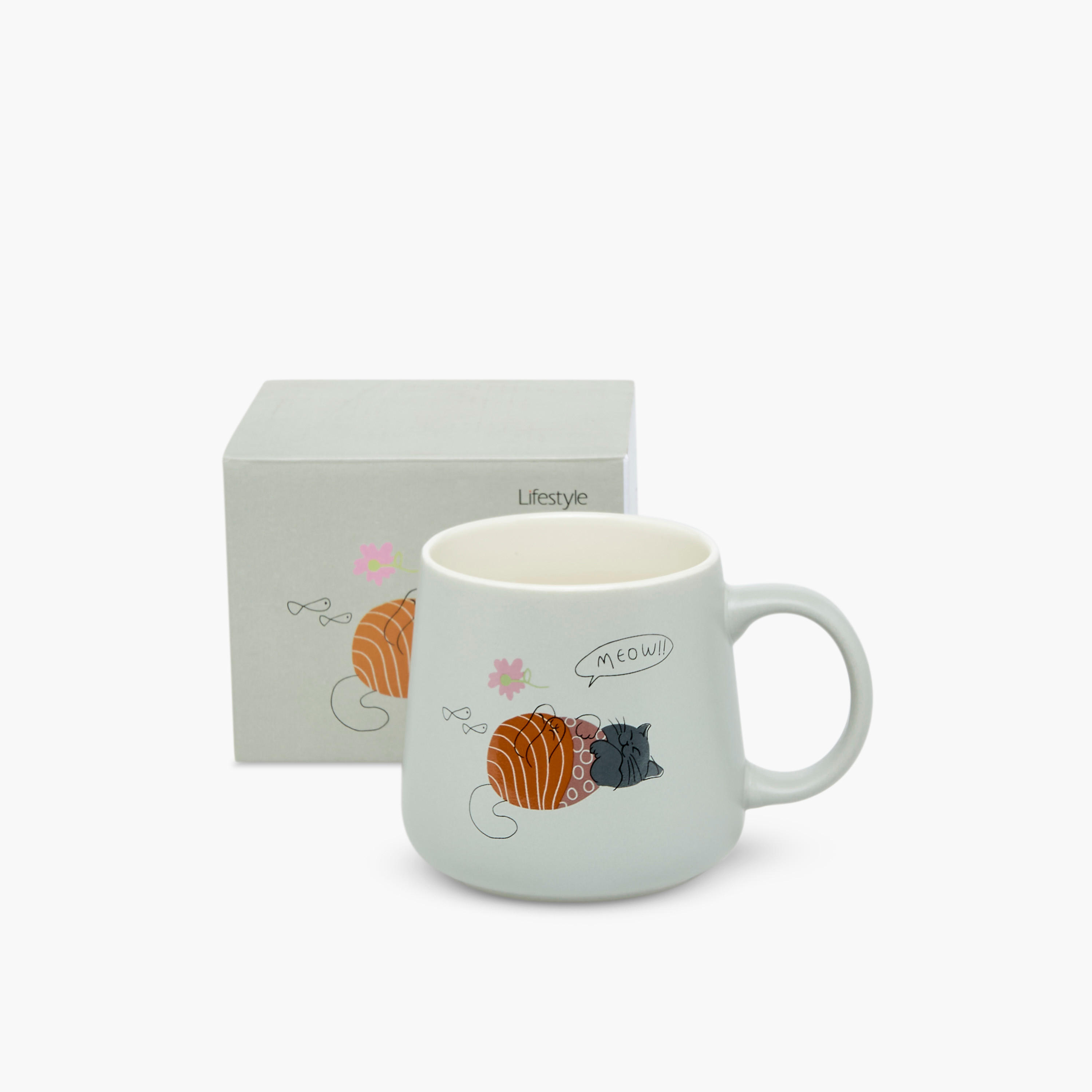 Cat Print New Bone China Mug - 400 ml-household-dining-teaandcoffee-mugsandcups-image-2