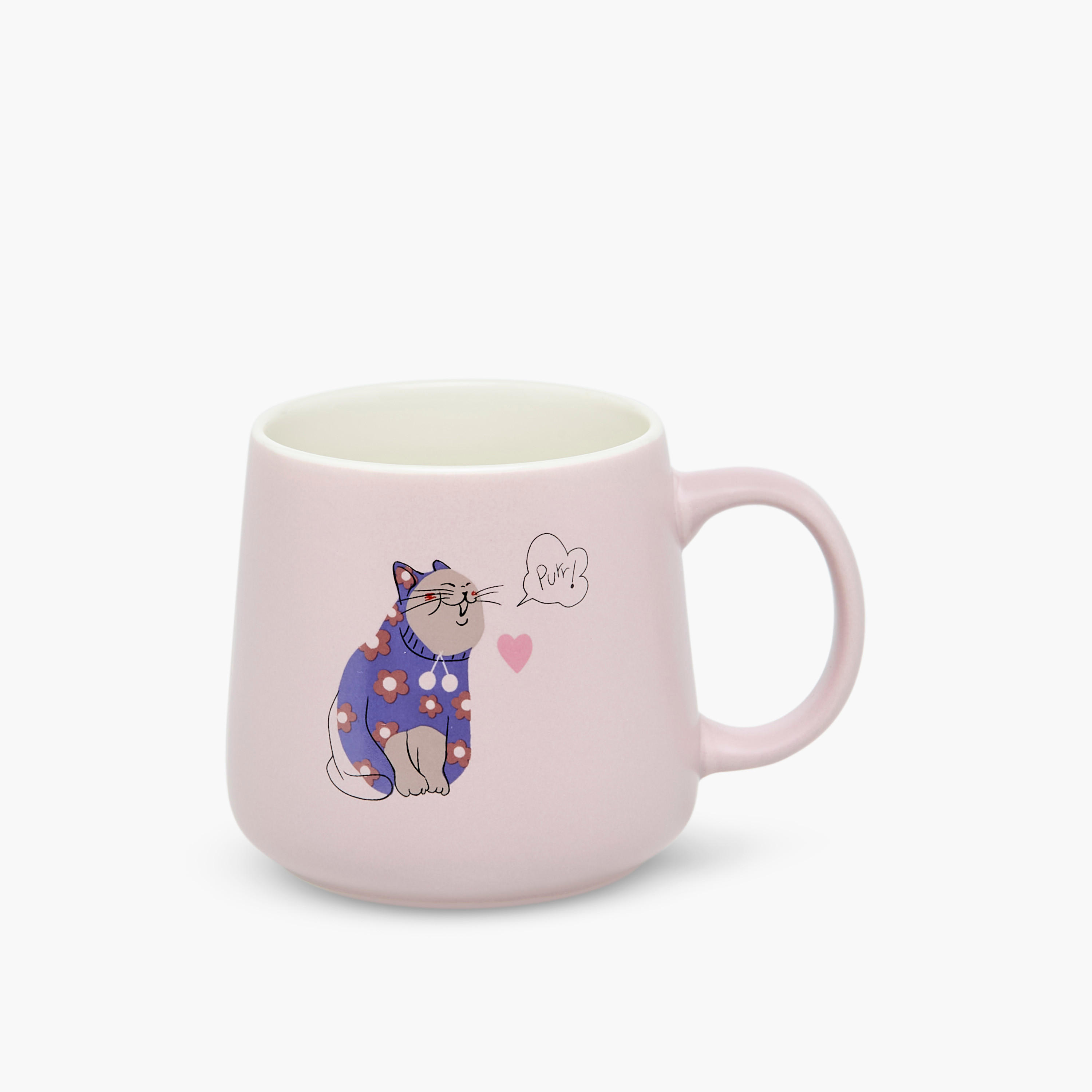 Cat Print New Bone China Mug - 400 ml-household-dining-teaandcoffee-mugsandcups-image-1