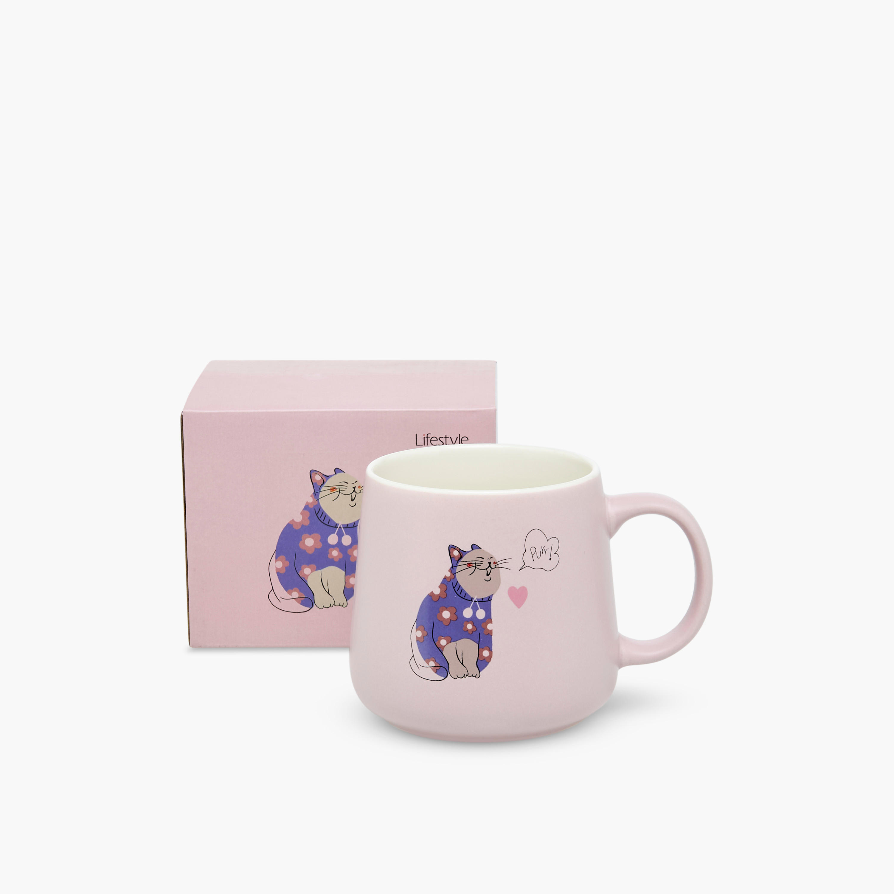 Cat Print New Bone China Mug - 400 ml-household-dining-teaandcoffee-mugsandcups-image-4