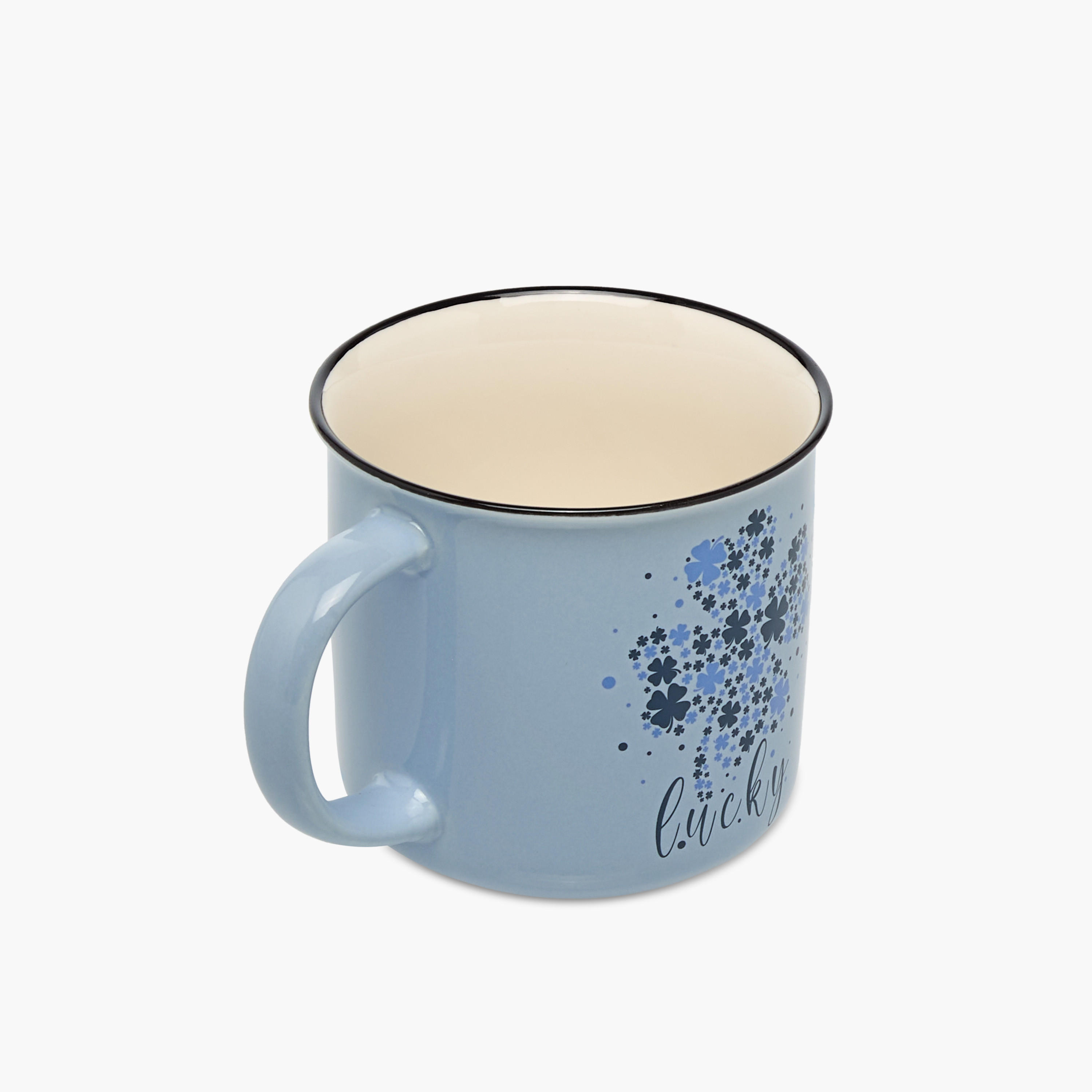 Lucky Clover Print New Bone China Mug - 355 ml-household-dining-teaandcoffee-mugsandcups-image-3