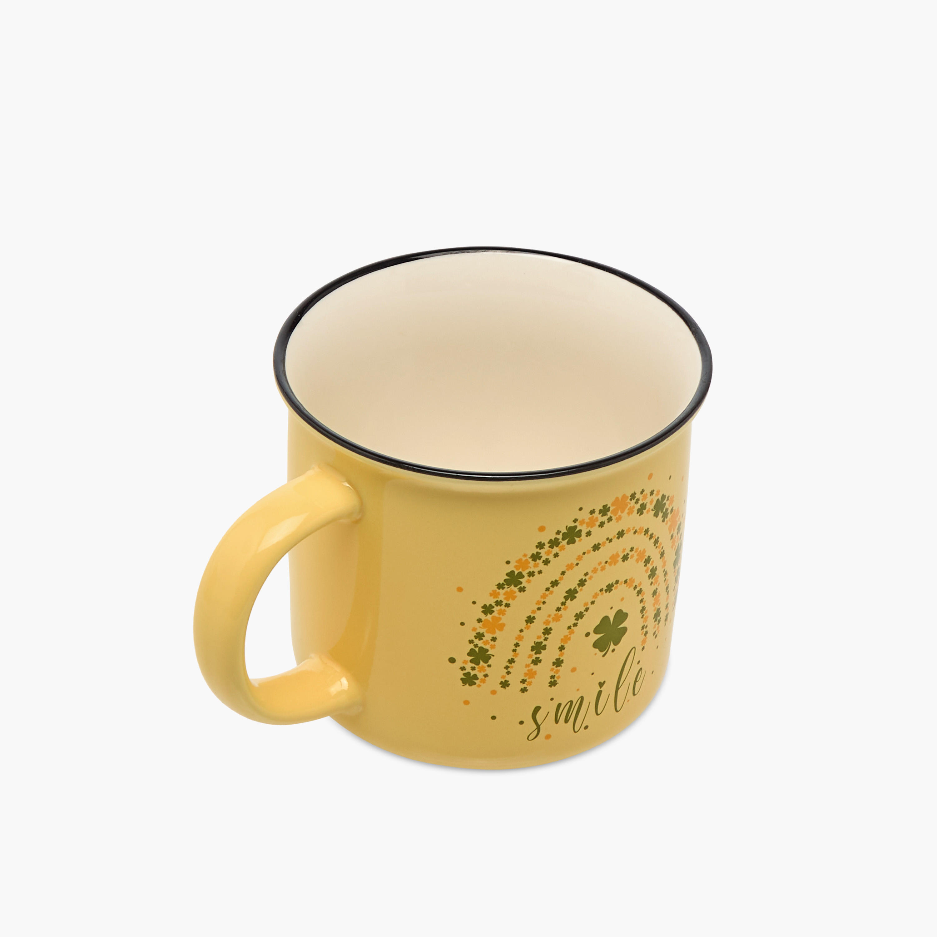 Smile Clover Print New Bone China Mug - 355 ml-household-dining-teaandcoffee-mugsandcups-image-3
