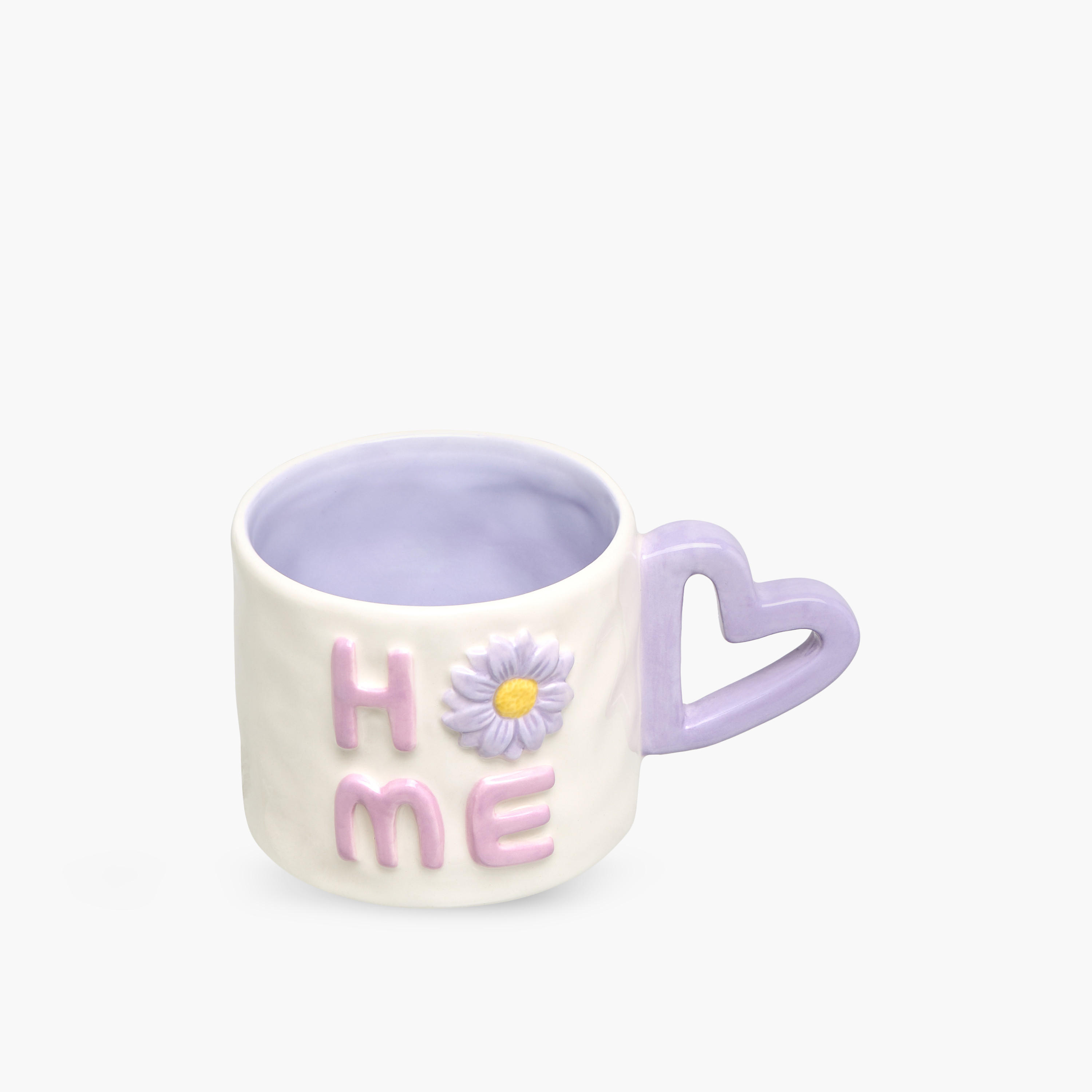Flower Accent Ceramic Mug with Handle - 380 ml-household-dining-teaandcoffee-mugsandcups-image-3