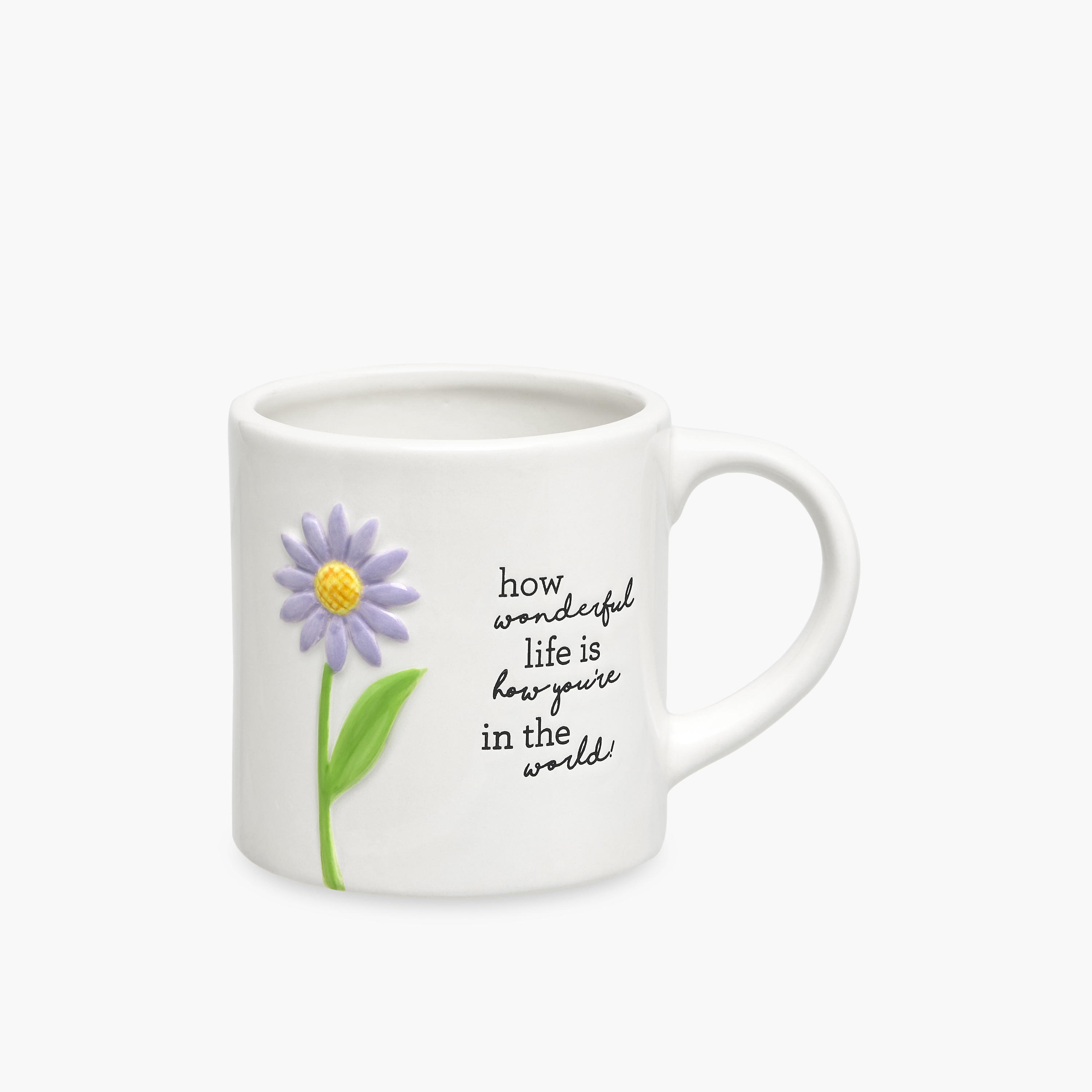 Flower Accent Ceramic Mug with Handle - 470 ml-household-dining-teaandcoffee-mugsandcups-image-1
