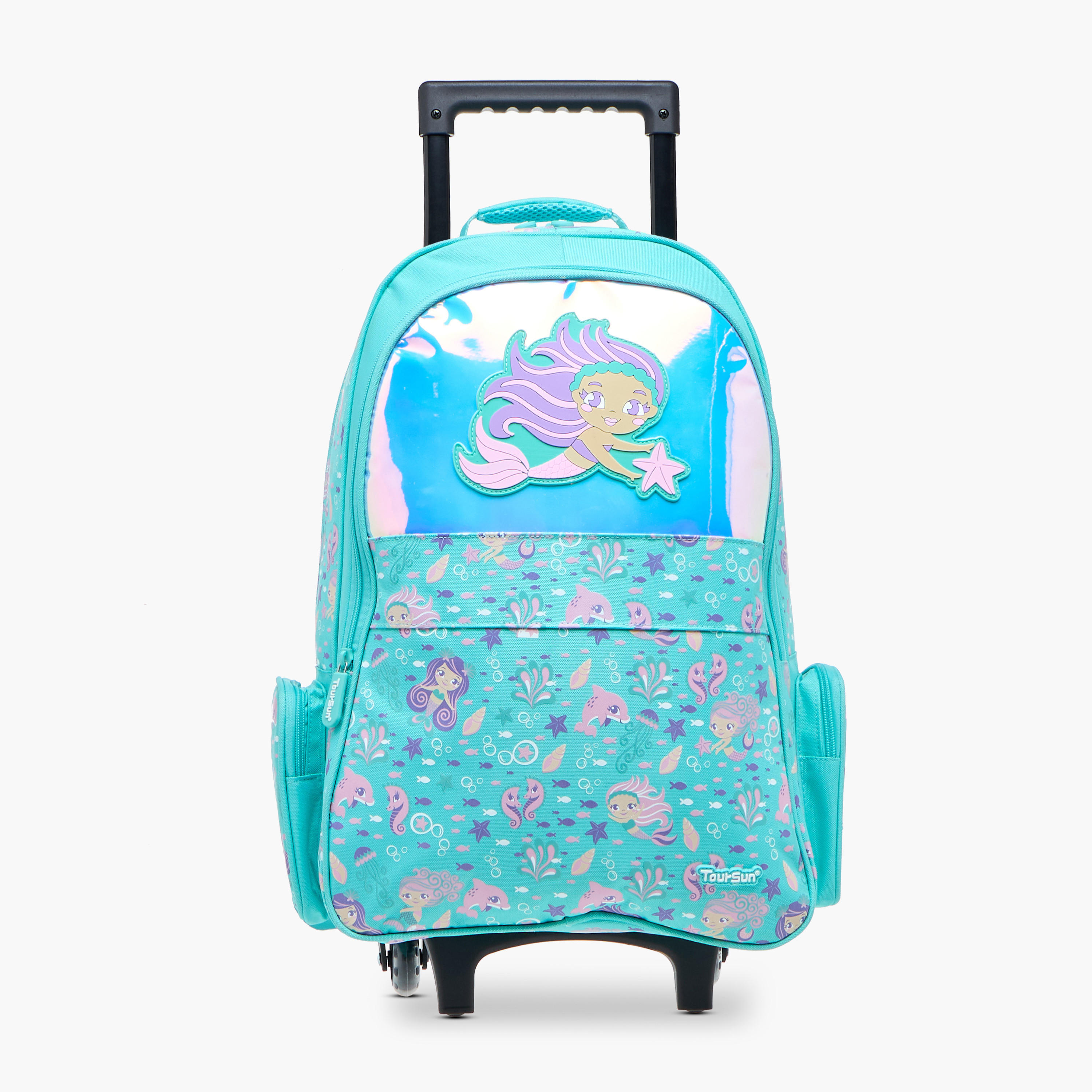 شنطة ترولي للبنات 5-8 سنوات بأحزمة كتف مبطّنة وتصميم ميرميد من تورسن-school-bagsandbackpacks-trolleybags-image-1