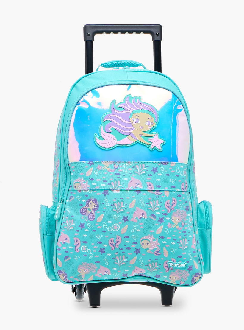 شنطة ترولي للبنات 5-8 سنوات بأحزمة كتف مبطّنة وتصميم ميرميد من تورسن-school-bagsandbackpacks-trolleybags-image-1