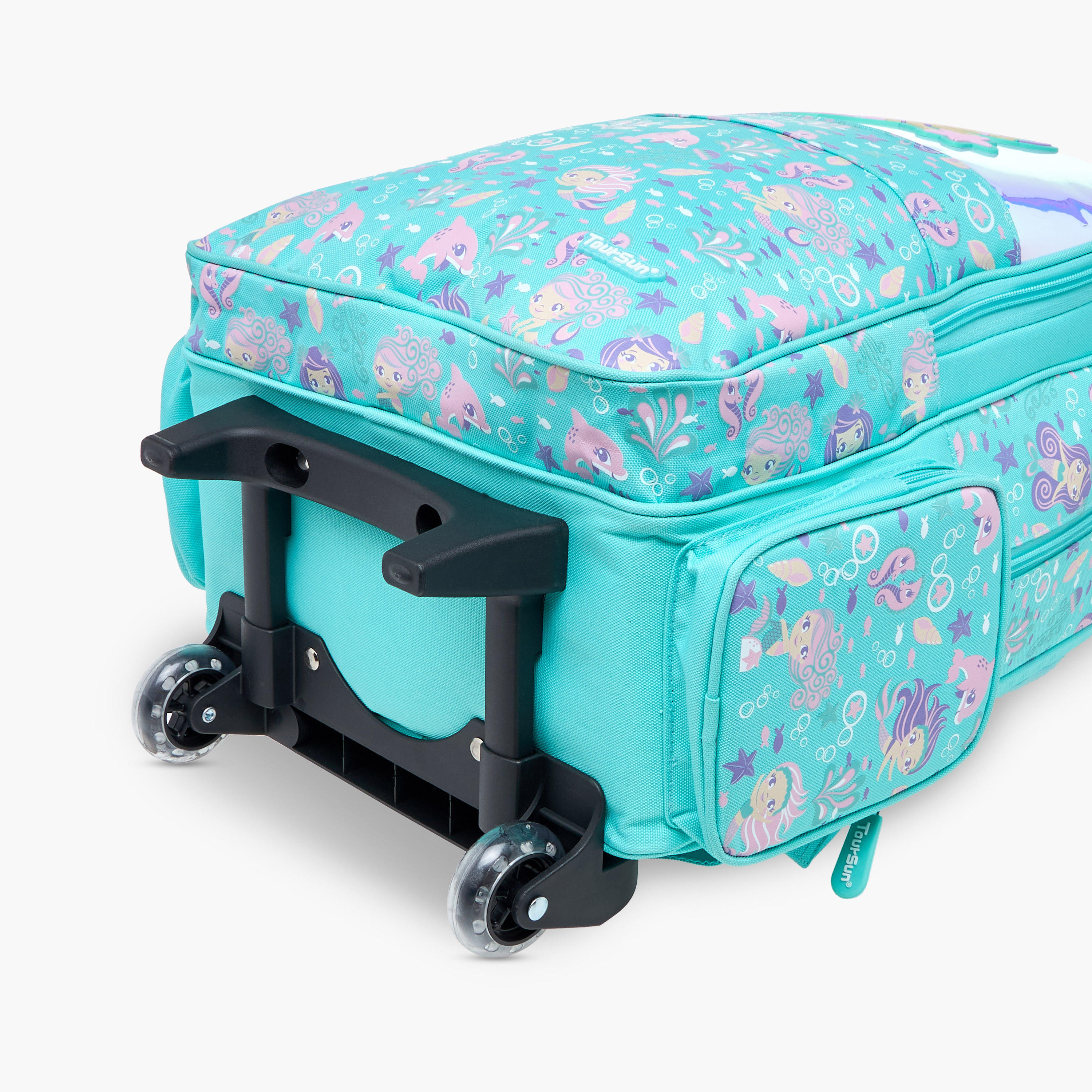 Toursun Mermaid Trolley Bag for Girls 5-8 Years with Padded Shoulder Straps -school-bagsandbackpacks-trolleybags-image-13