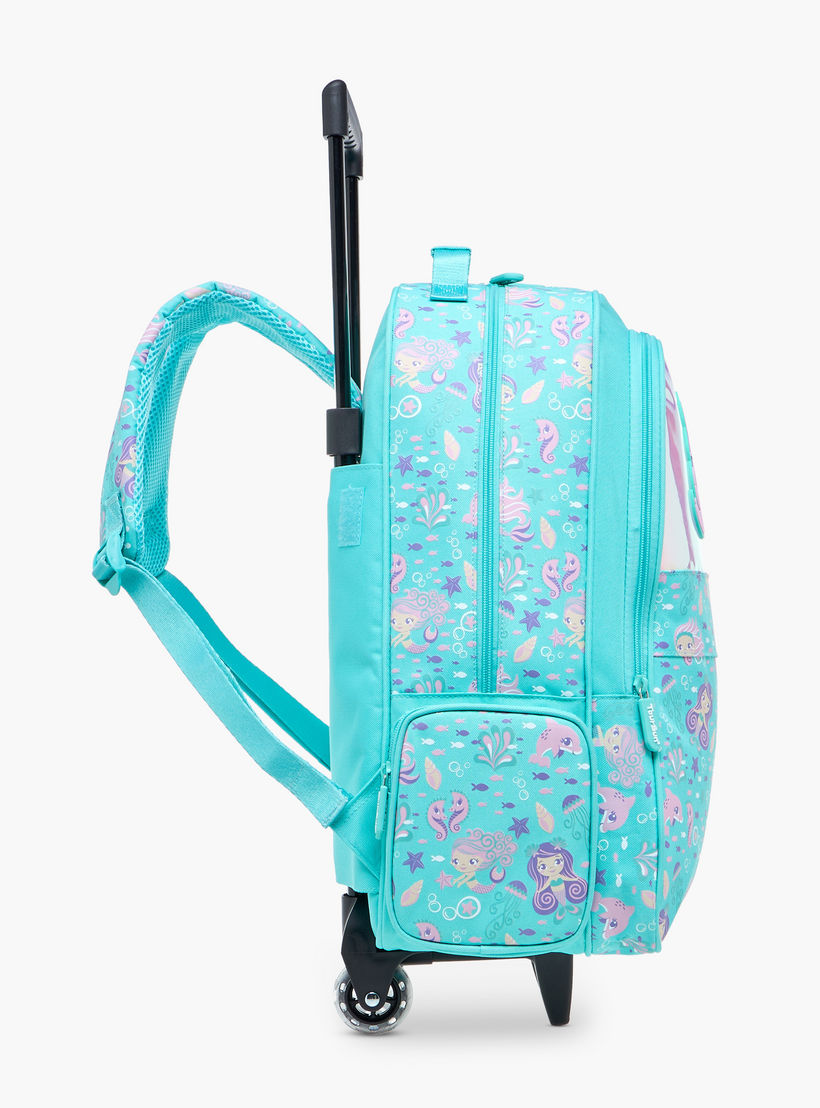 شنطة ترولي للبنات 5-8 سنوات بأحزمة كتف مبطّنة وتصميم ميرميد من تورسن-school-bagsandbackpacks-trolleybags-image-5
