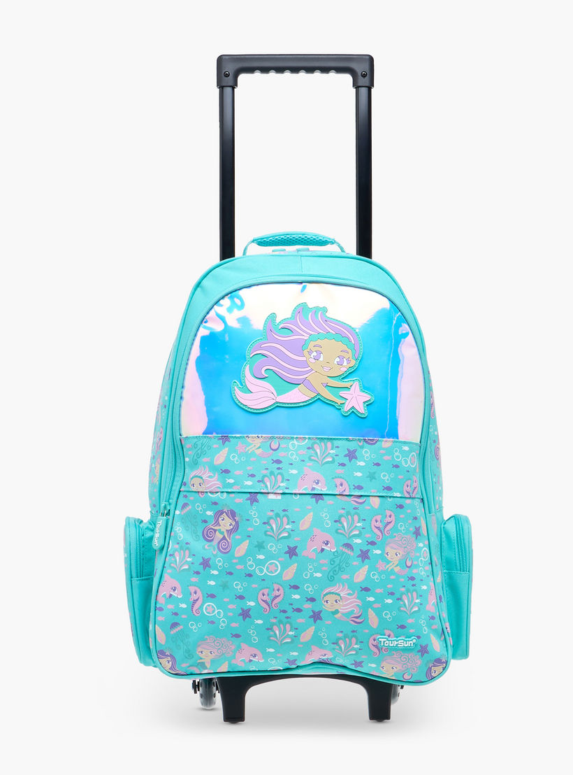 شنطة ترولي للبنات 5-8 سنوات بأحزمة كتف مبطّنة وتصميم ميرميد من تورسن-school-bagsandbackpacks-trolleybags-image-9