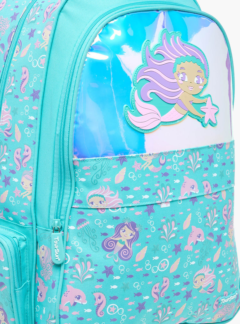 شنطة ترولي للبنات 5-8 سنوات بأحزمة كتف مبطّنة وتصميم ميرميد من تورسن-school-bagsandbackpacks-trolleybags-image-10
